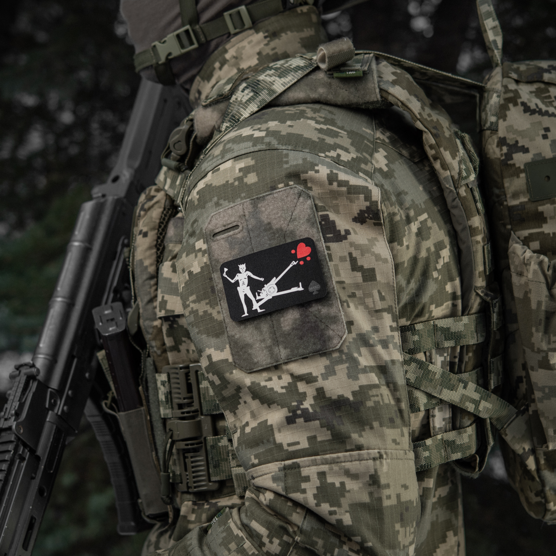 M-Tac нашивка прапор Чорна Борода Д-30 Black — 9