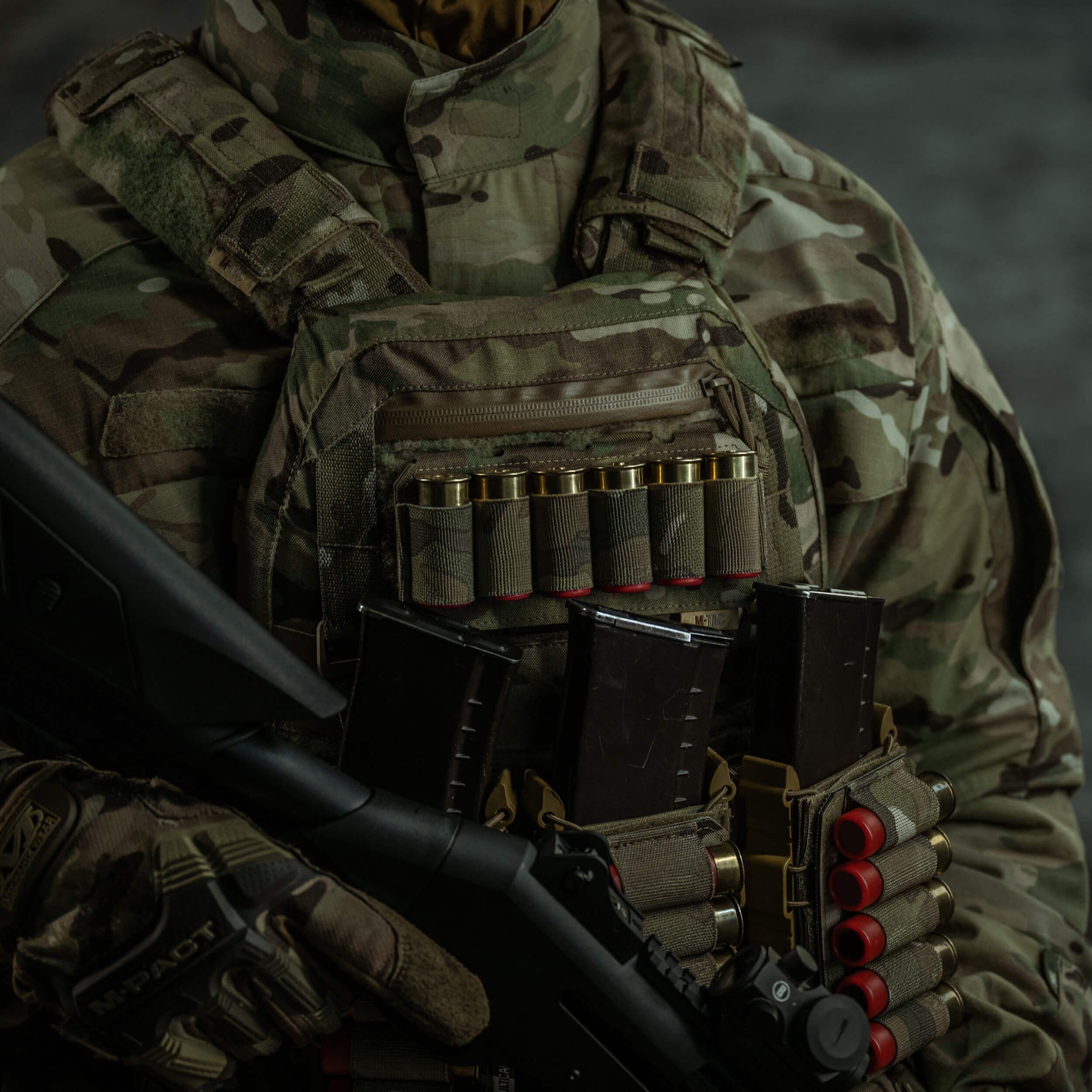 M-Tac подсумок для патронов 12 калибра горизонтальный Laser Cut Multicam — 16