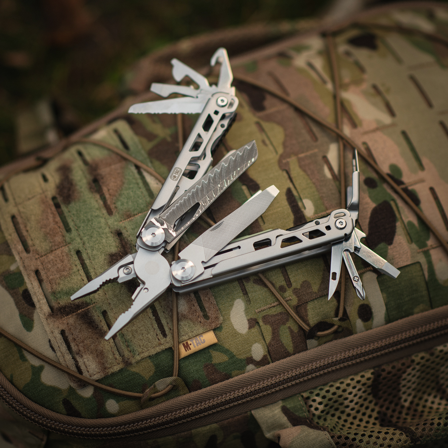 M-Tac мультитул Type 12 Steel/Damascus — 39