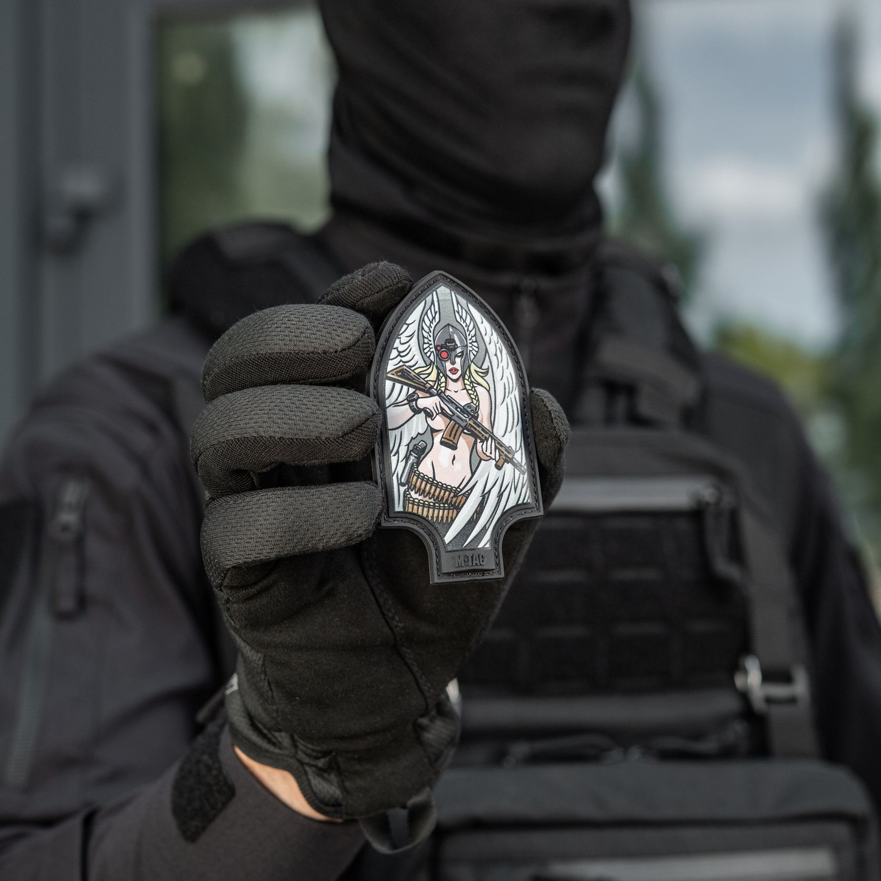 M-Tac нашивка Піка Валькірія PVC друк Black — 4