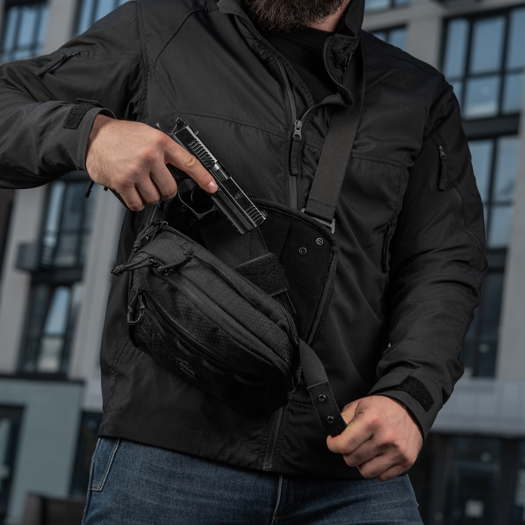 M-Tac сумка EDC Bag Elite HEX Black — 40