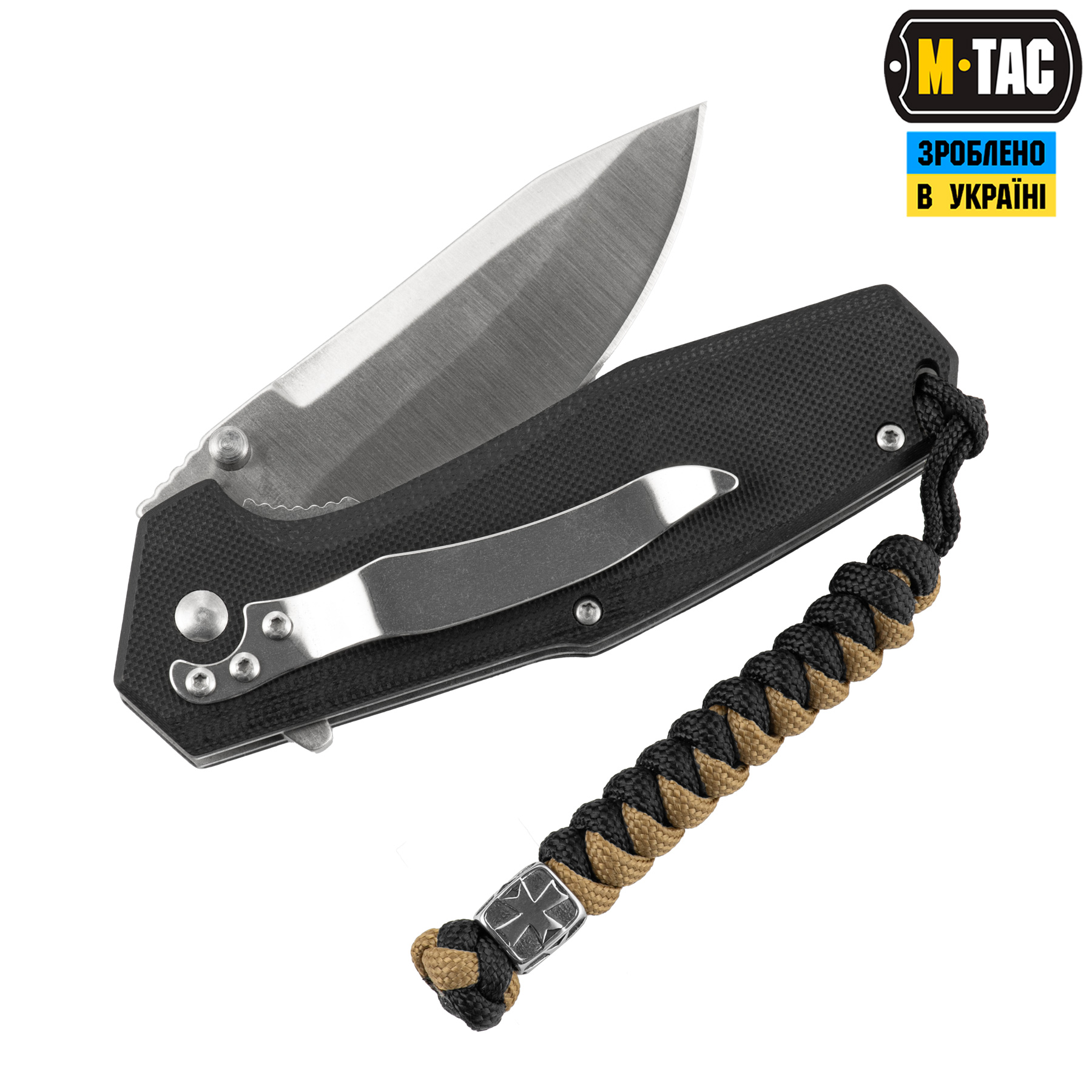 M-Tac темляк Viper Козацкий Крест Steel Black&Coyote — 3