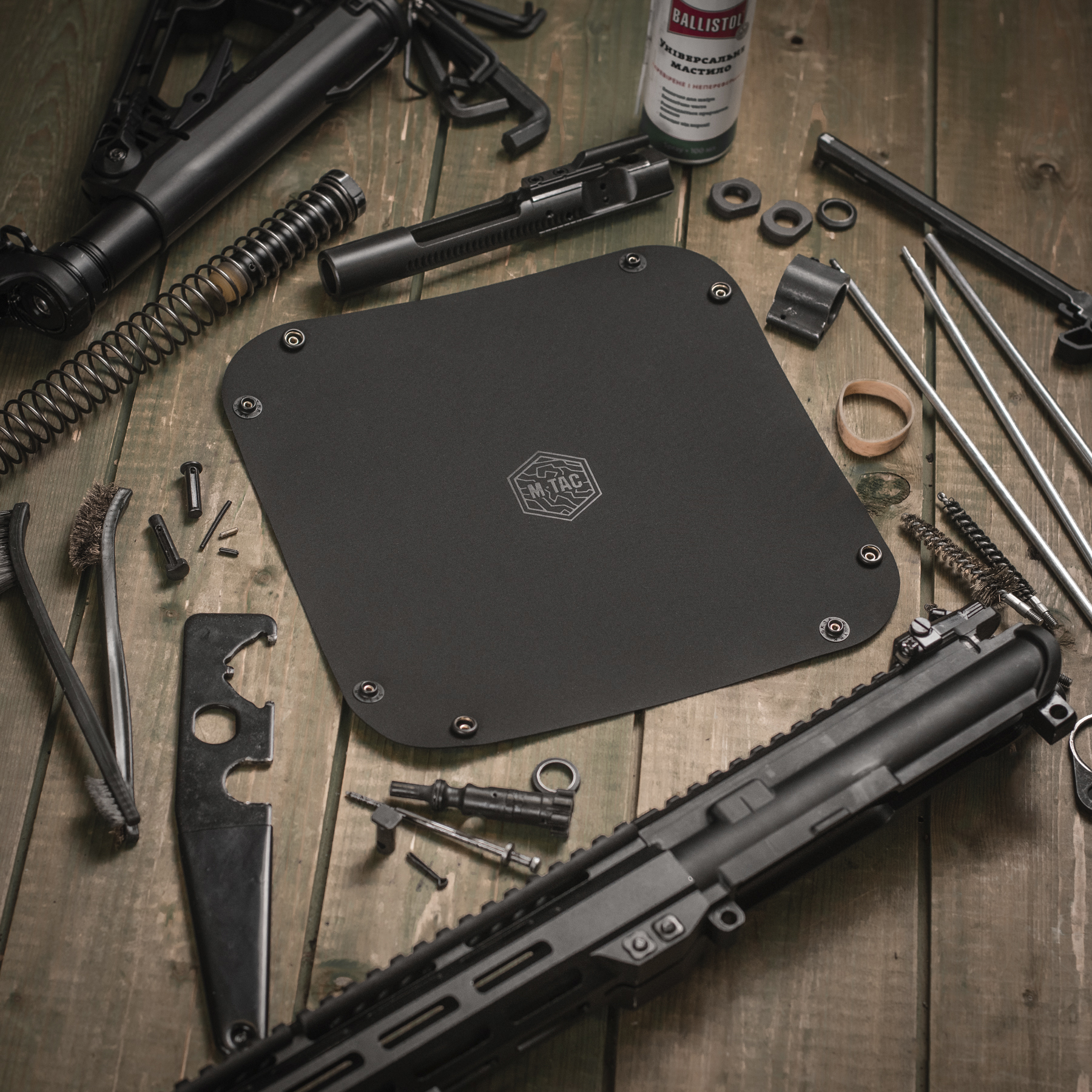 M-Tac лоток для обслуживания оружия в полевых условиях 24х24 см Black — 9