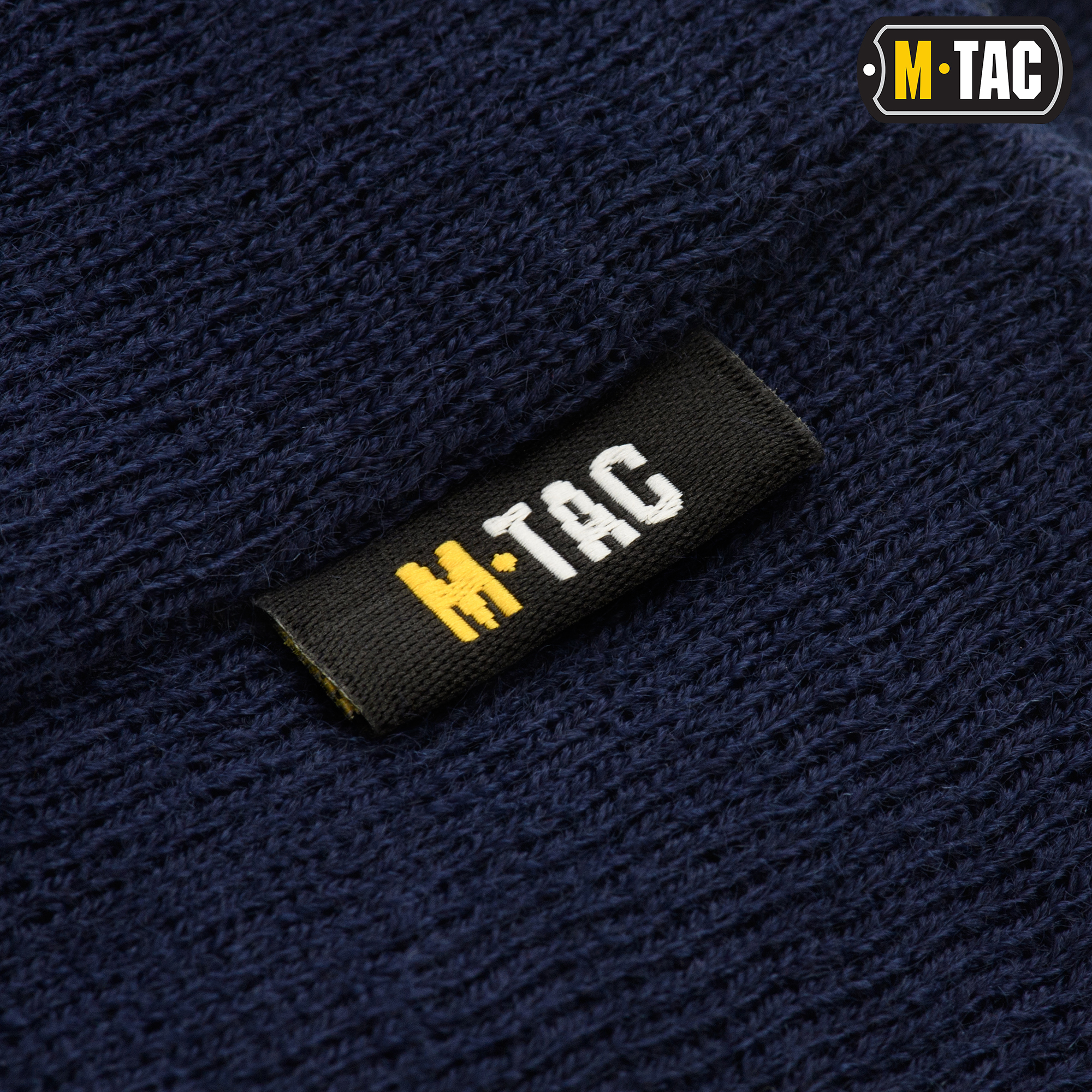 M-Tac шапка ДСНС тонкая вязка 100% акрил Dark Navy Blue — 8