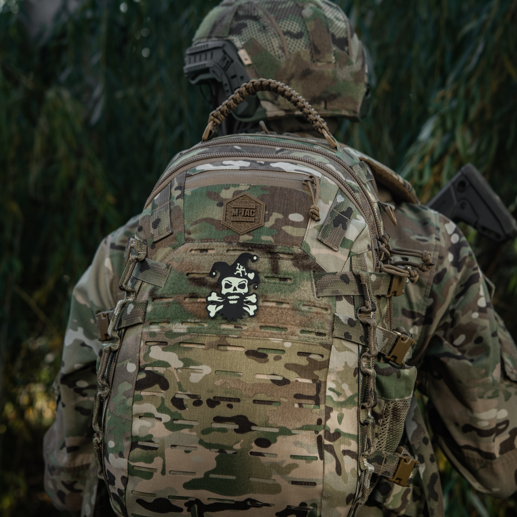 M-Tac нашивка Посміхнись Black/GID — 9