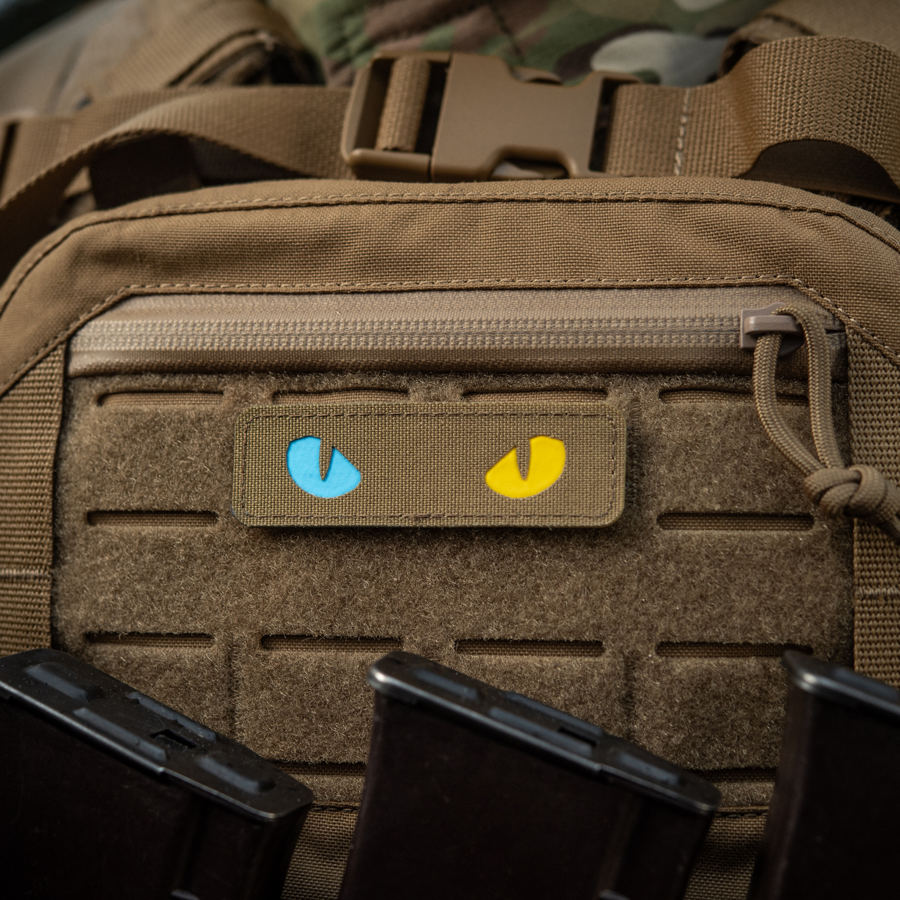 M-Tac нашивка Cat Eyes Laser Cut Coyote/Yellow/Blue/GID — 6