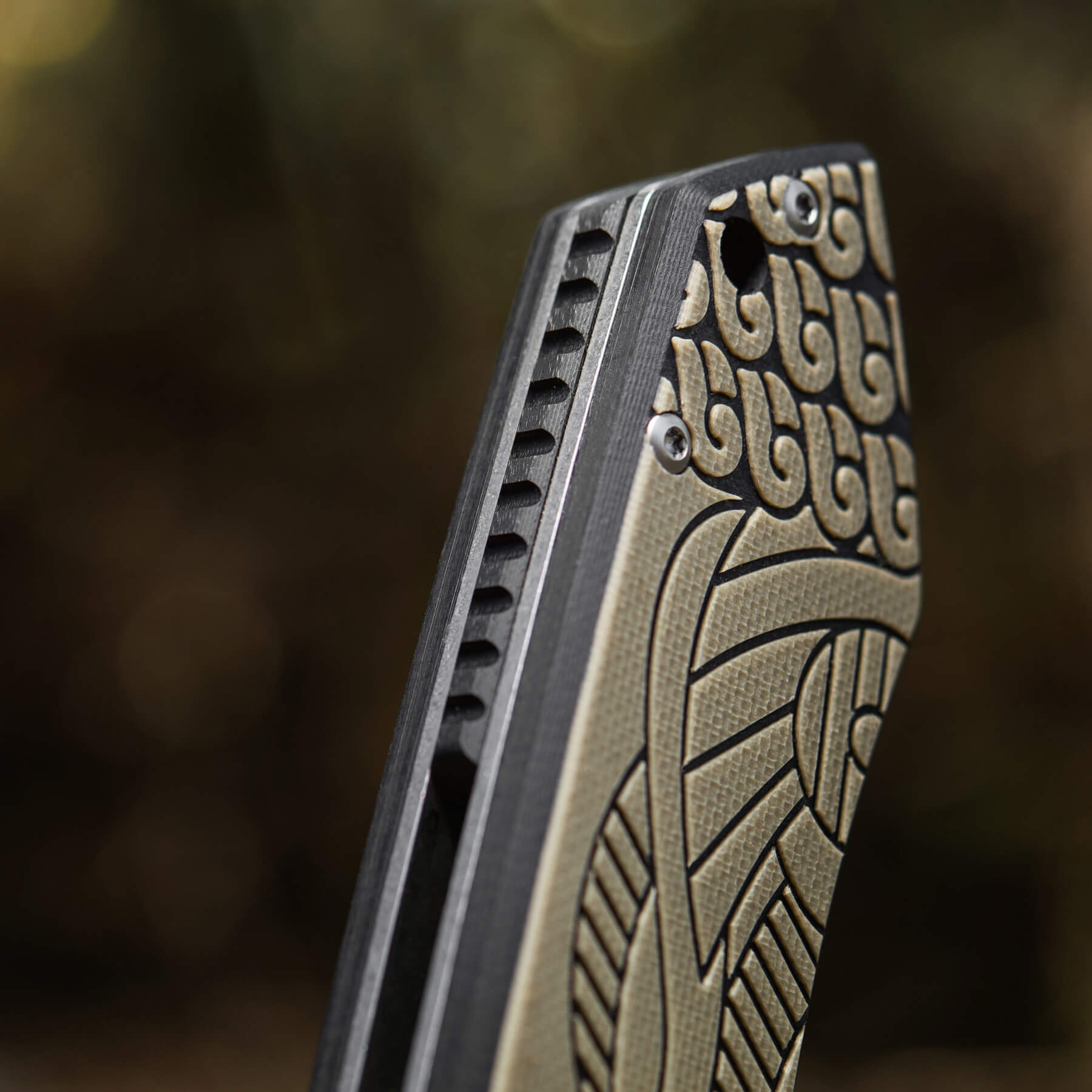 M-Tac нож складной Type 12 Scandinavian Stonewash Black/Sand — 15