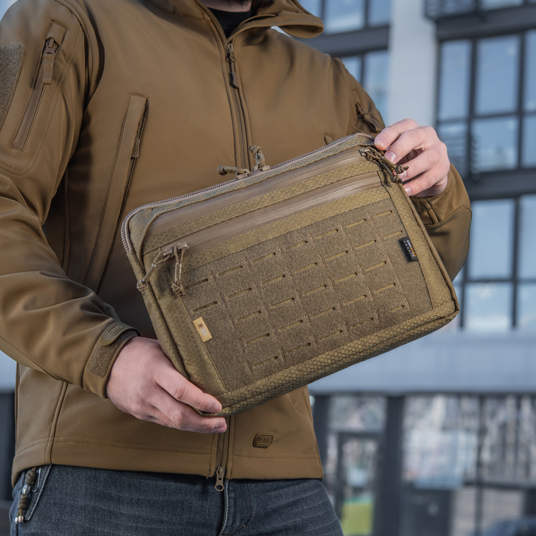 M-Tac сумка Admin Bag Large Elite с липучкой Hex Coyote — 29