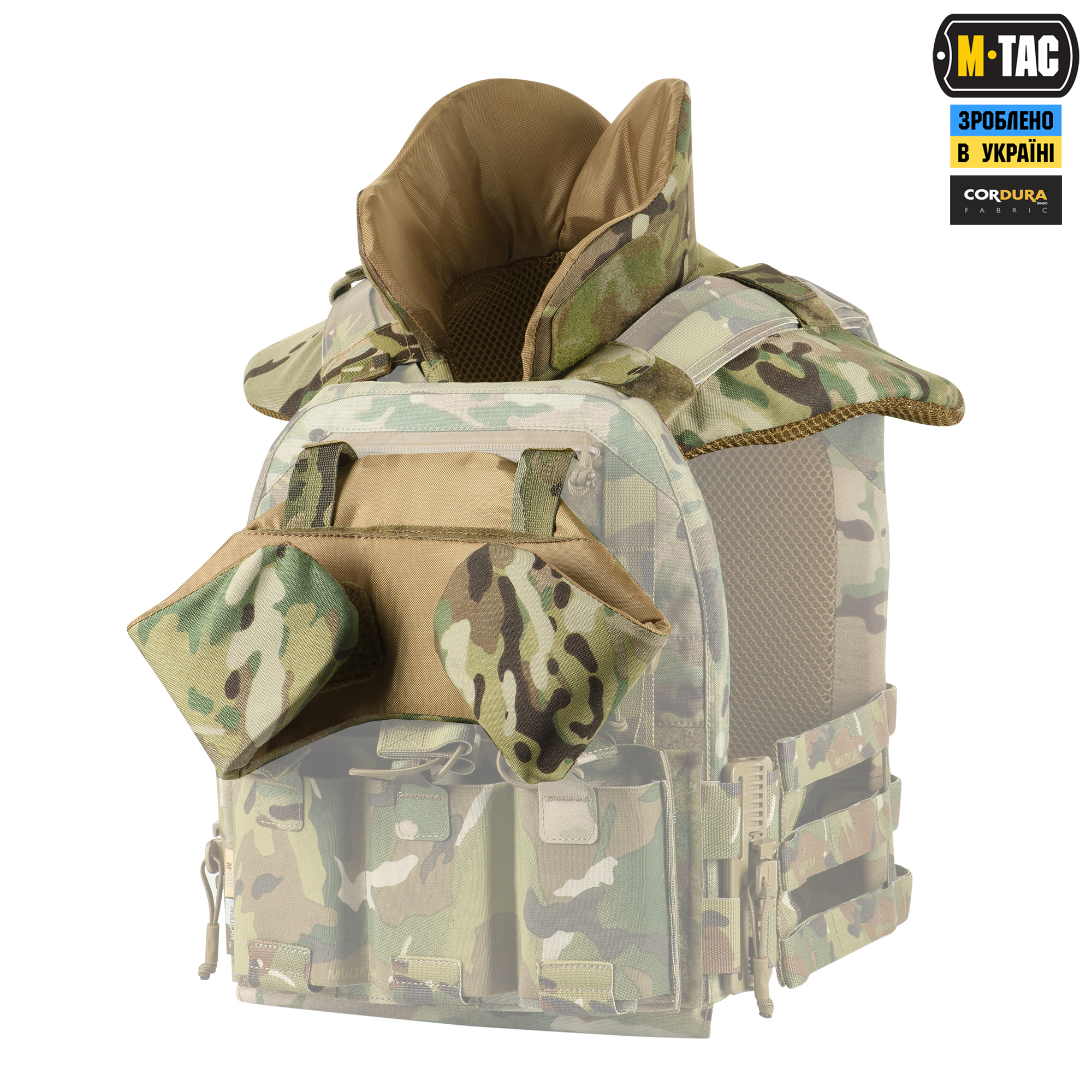 M-Tac Горжет с баллистическими пакетами 1 класс (FMS) для Cuirass QRS Multicam — 14