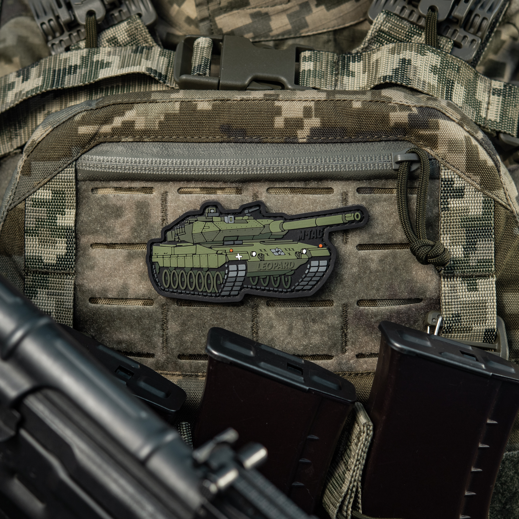 M-Tac нашивка LEOPARD 2 (PVC) Olive — 4