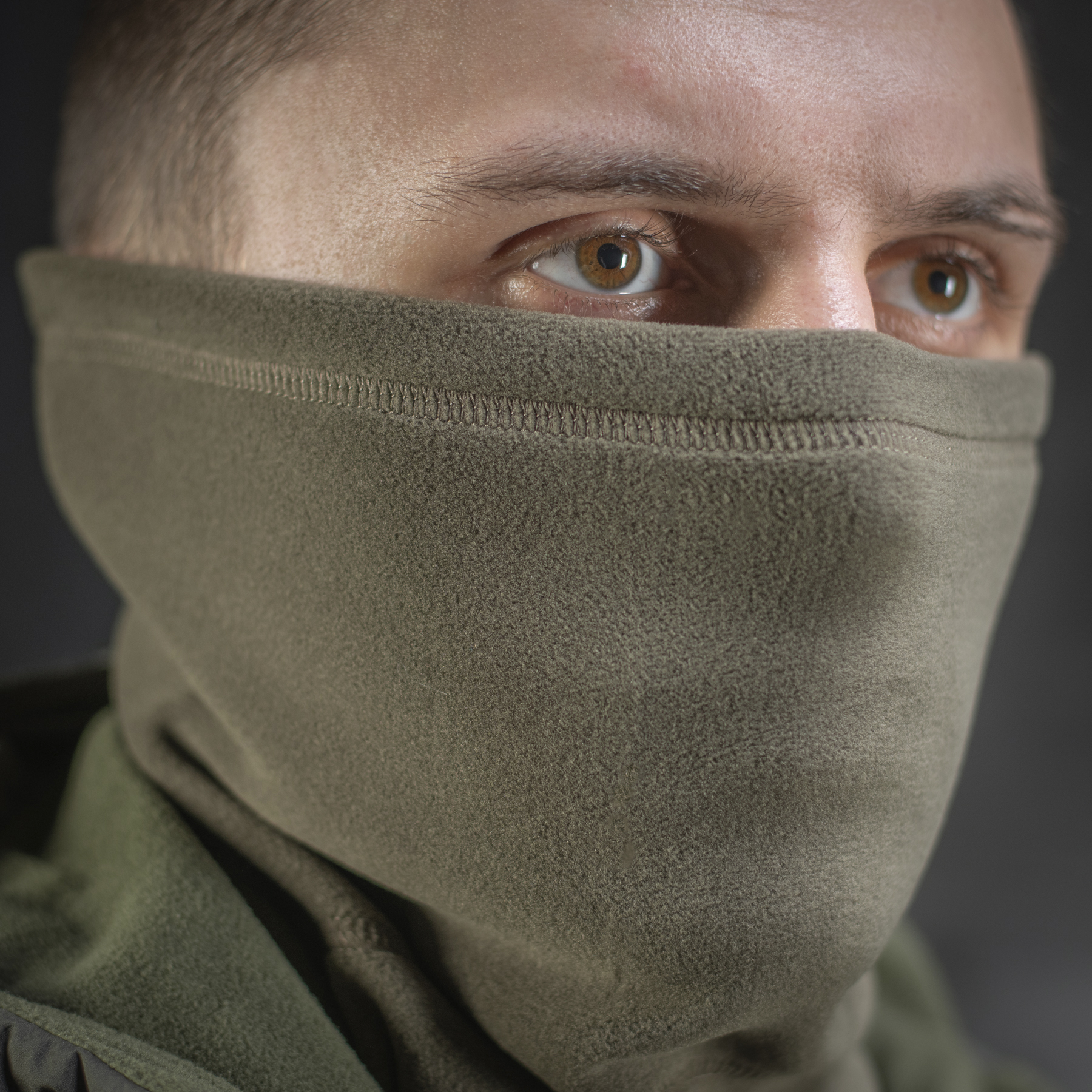M-Tac шарф-труба анатомический Polartec Dark Olive — 17