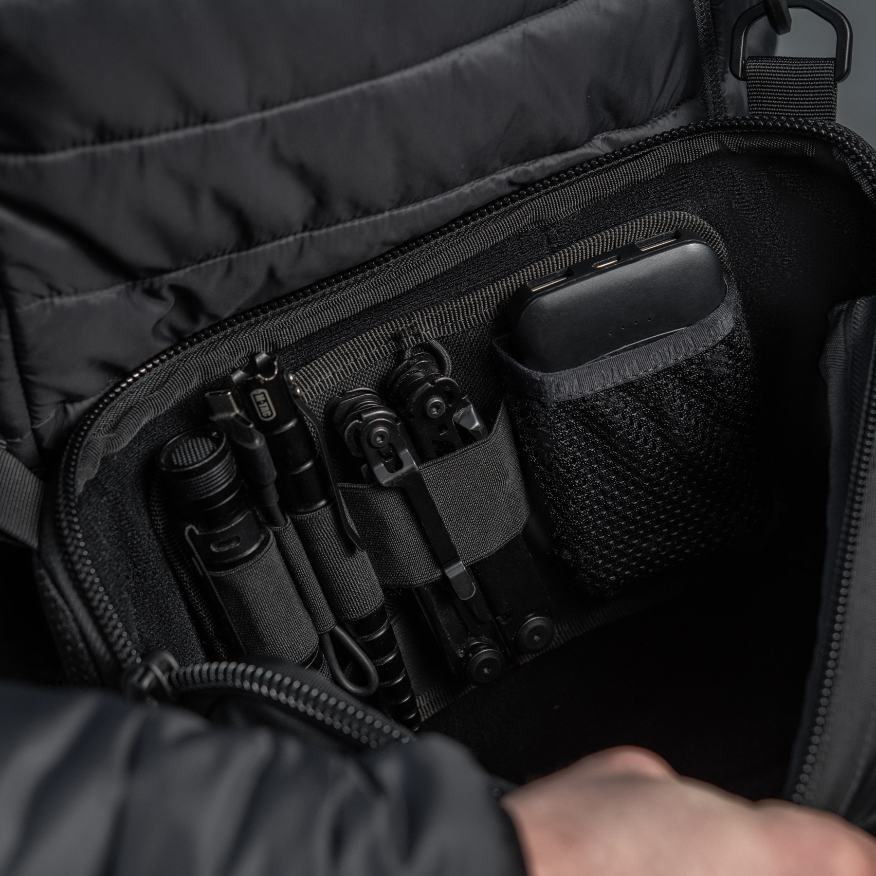 M-Tac сумка Admin Bag Large Elite с липучкой Black — 31