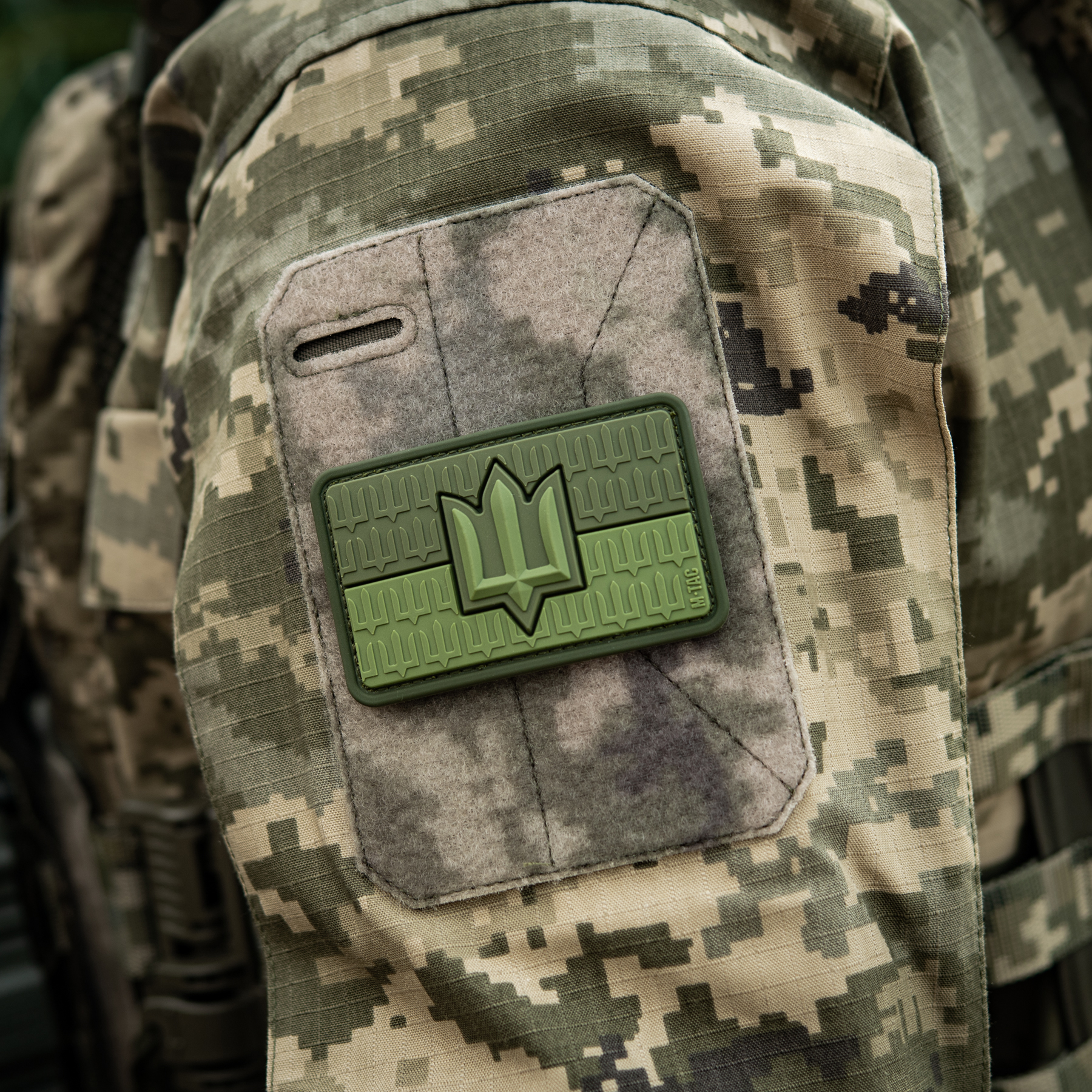 M-Tac нашивка прапор України з тризубом ЗСУ PVC Olive — 11