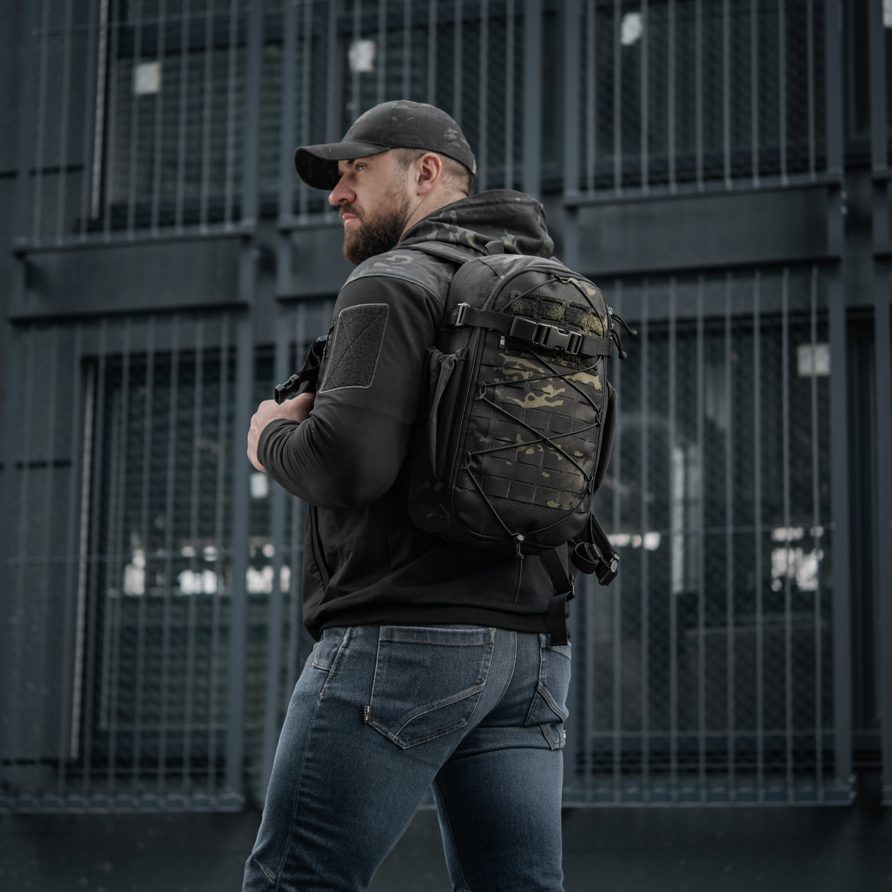 M-Tac рюкзак Sturm с эргономичными лямками Elite Multicam Black — 36