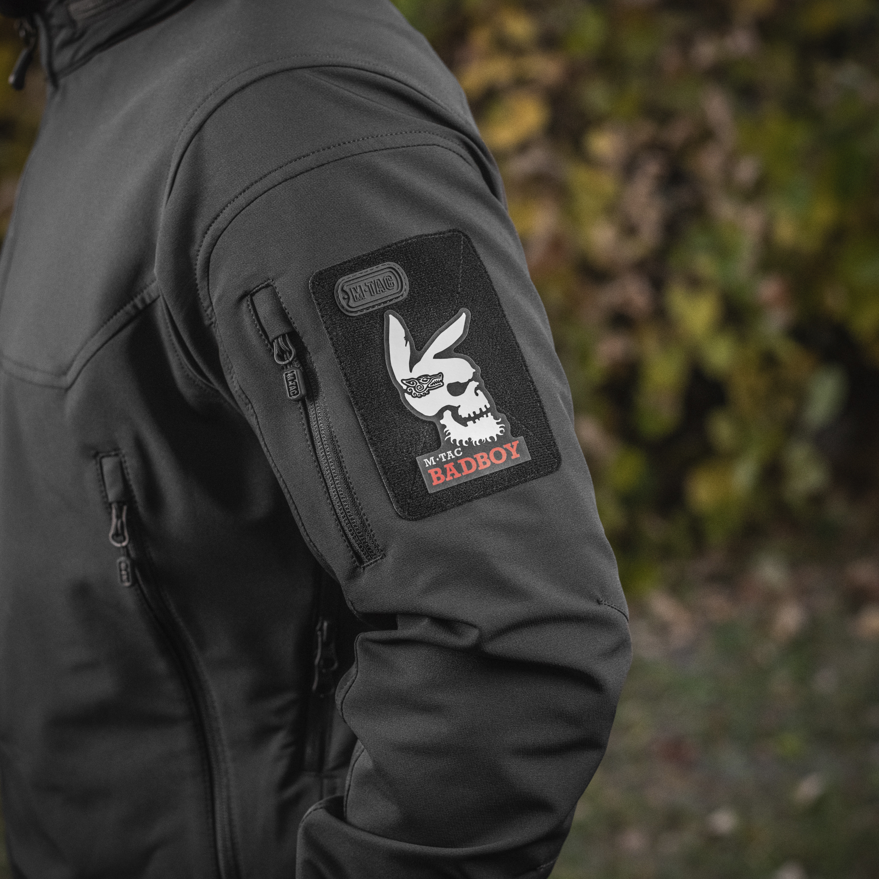 M-Tac нашивка Bad Boy (tattoo) Black/GID — 10