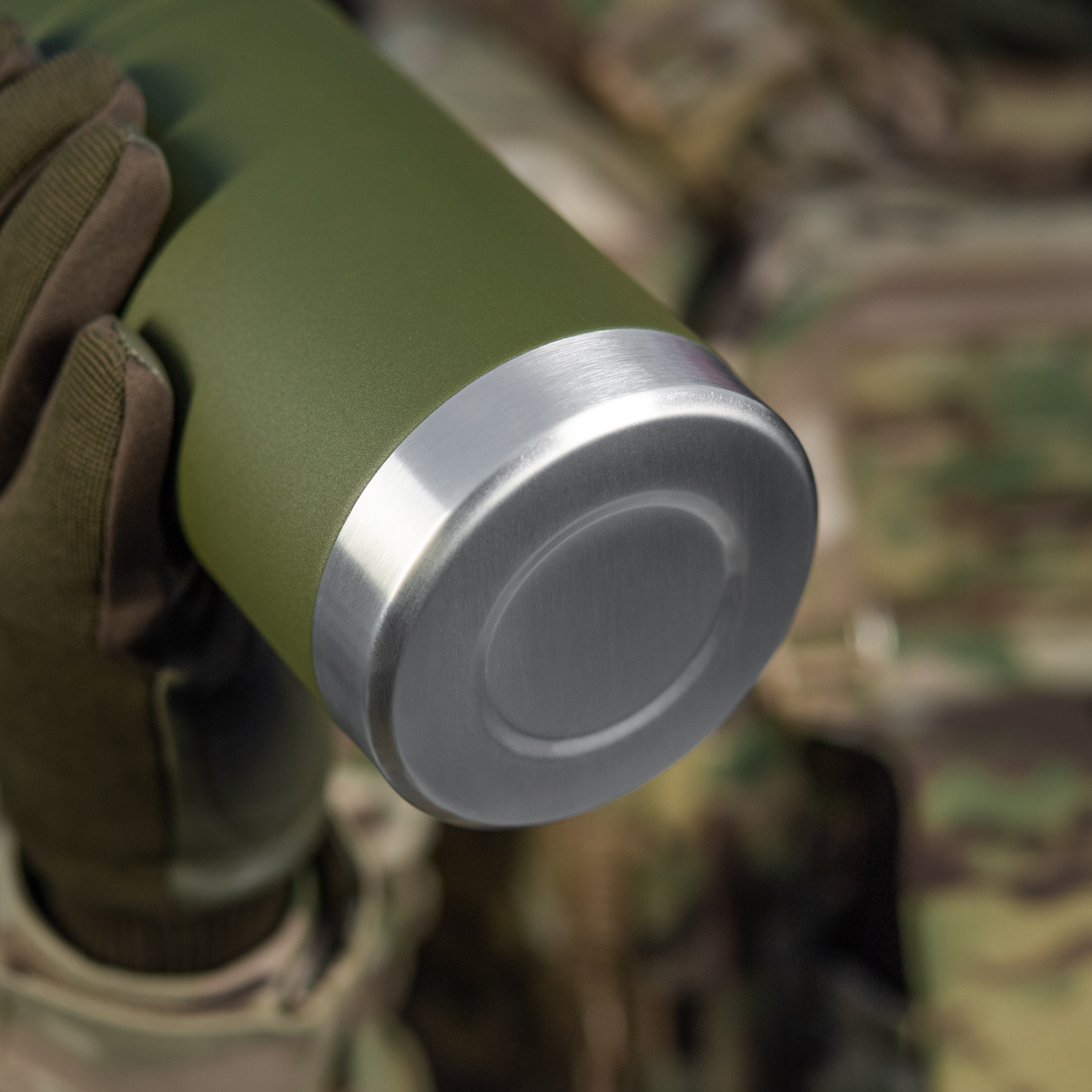 M-Tac термос 750 мл олива/нерж. — 19
