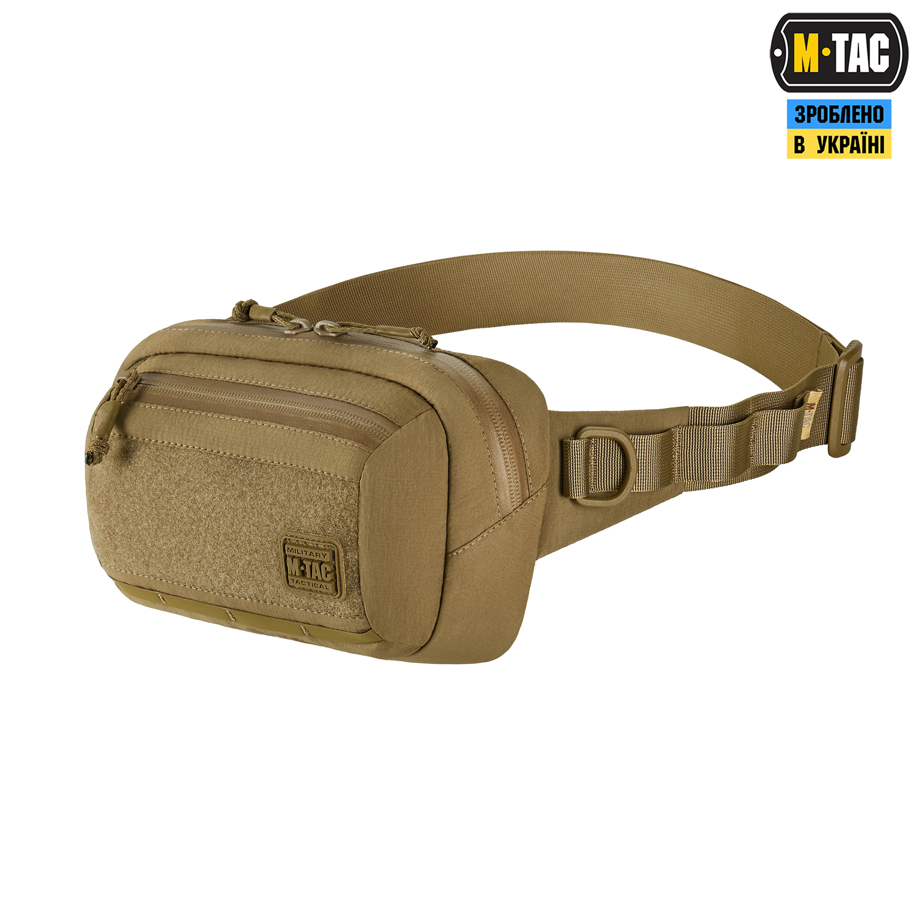 Сумка M-Tac City Waist Bag з липучкою Lite-C Elite Coyote (10564005) Коричневий