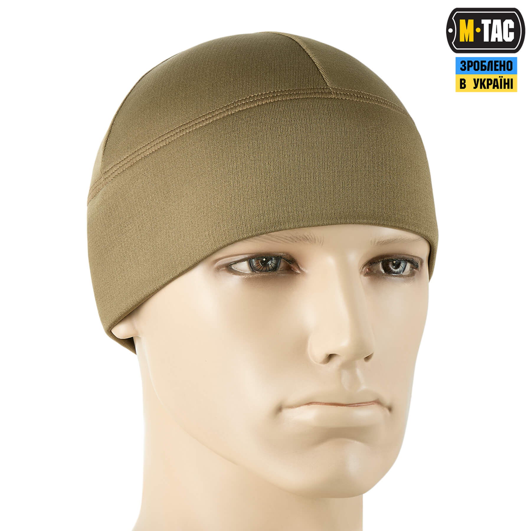 M-Tac шапка-подшлемник микрофлис рип-стоп Tan — 4
