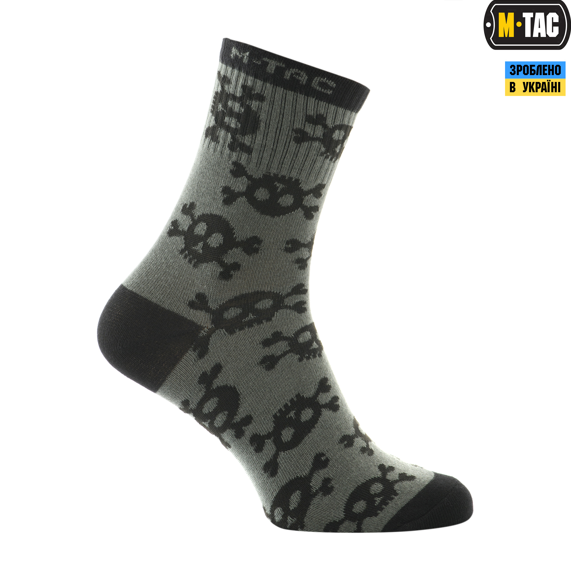 M-Tac носки легкие Mk.3 Pirate Skull Olive — 4