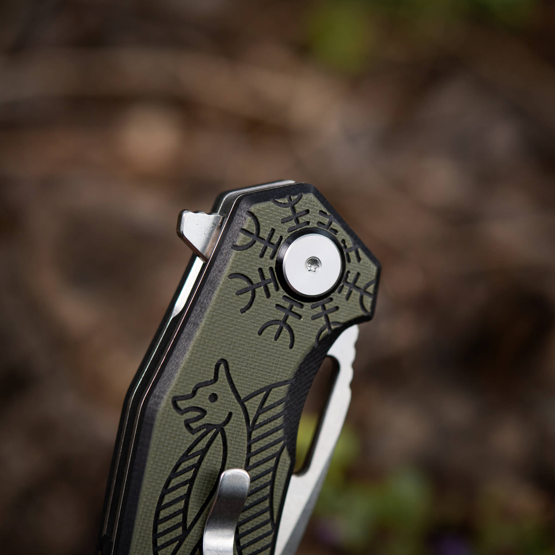 M-Tac нож складной Type 12 Scandinavian Stonewash Black/Olive — 28