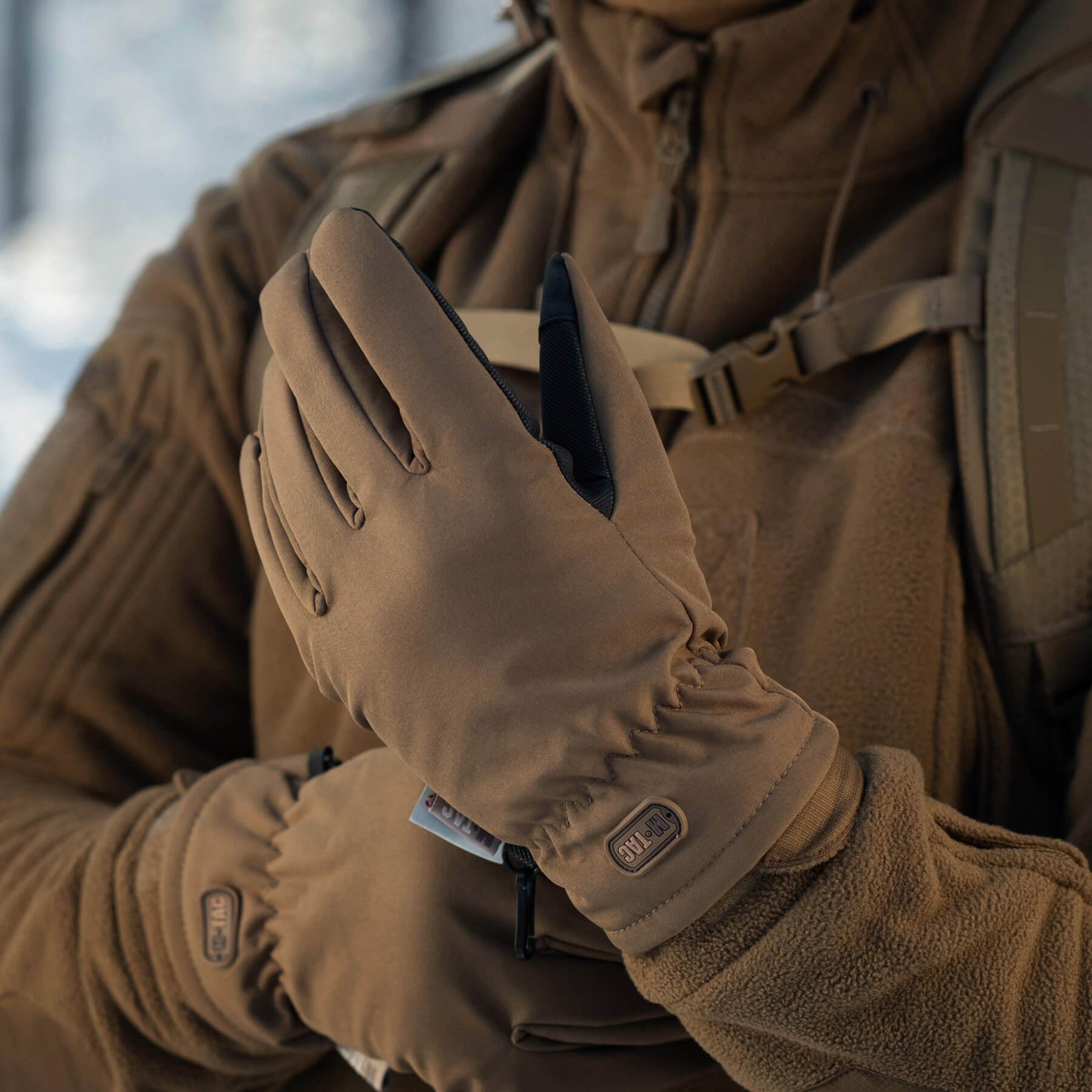 M-Tac перчатки Soft Shell Thinsulate Coyote Brown — 10