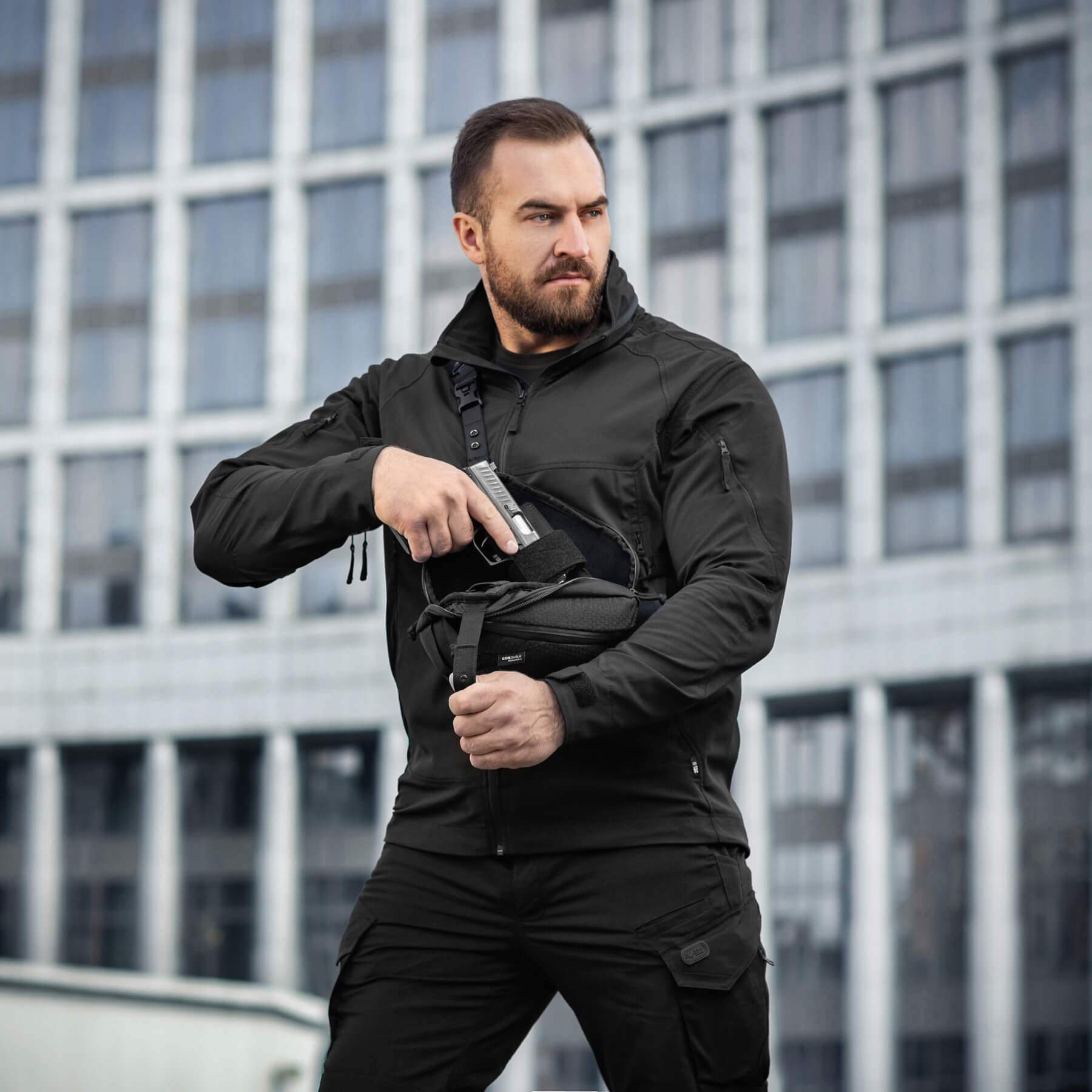 M-Tac сумка Sphaera Hex Hardsling Bag Gen.II Black — 26