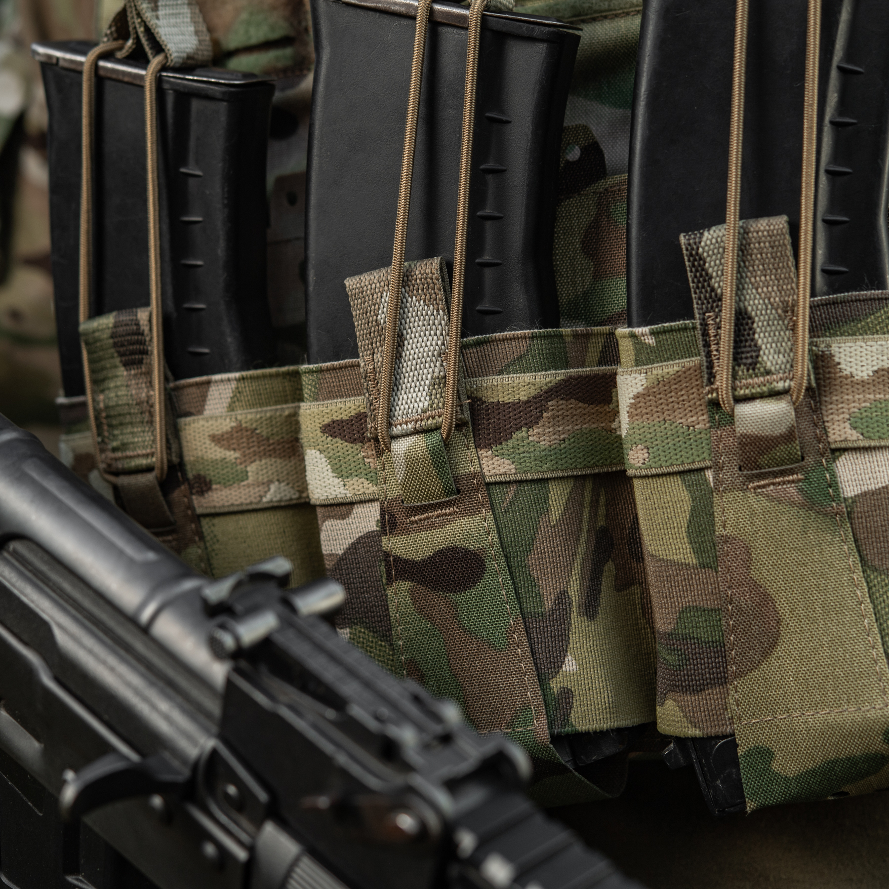 M-Tac передняя панель для плитоноски Cuirass QRS на три магазина Multicam — 11