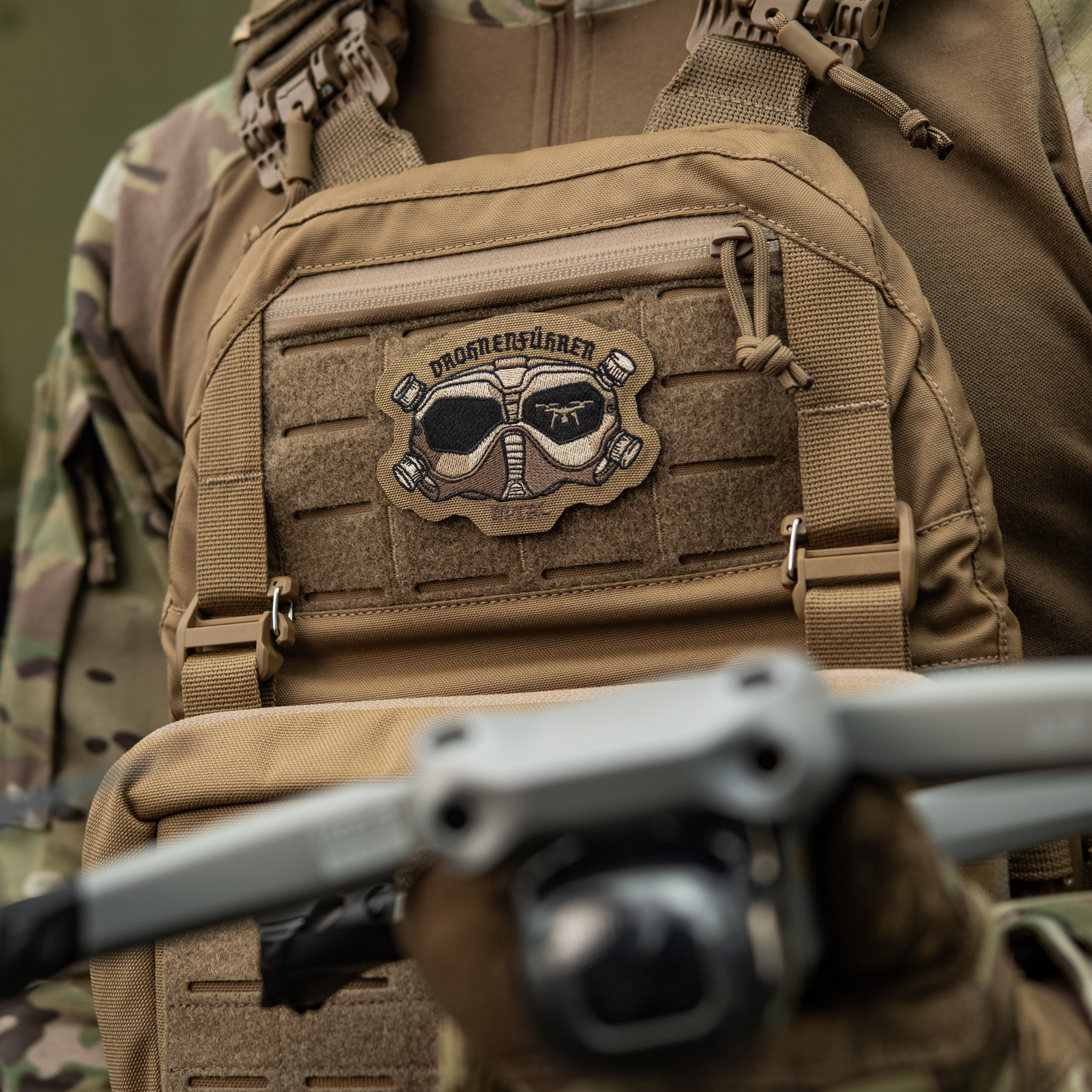 M-Tac нашивка Drohnenführer (вышивка) Coyote — 7