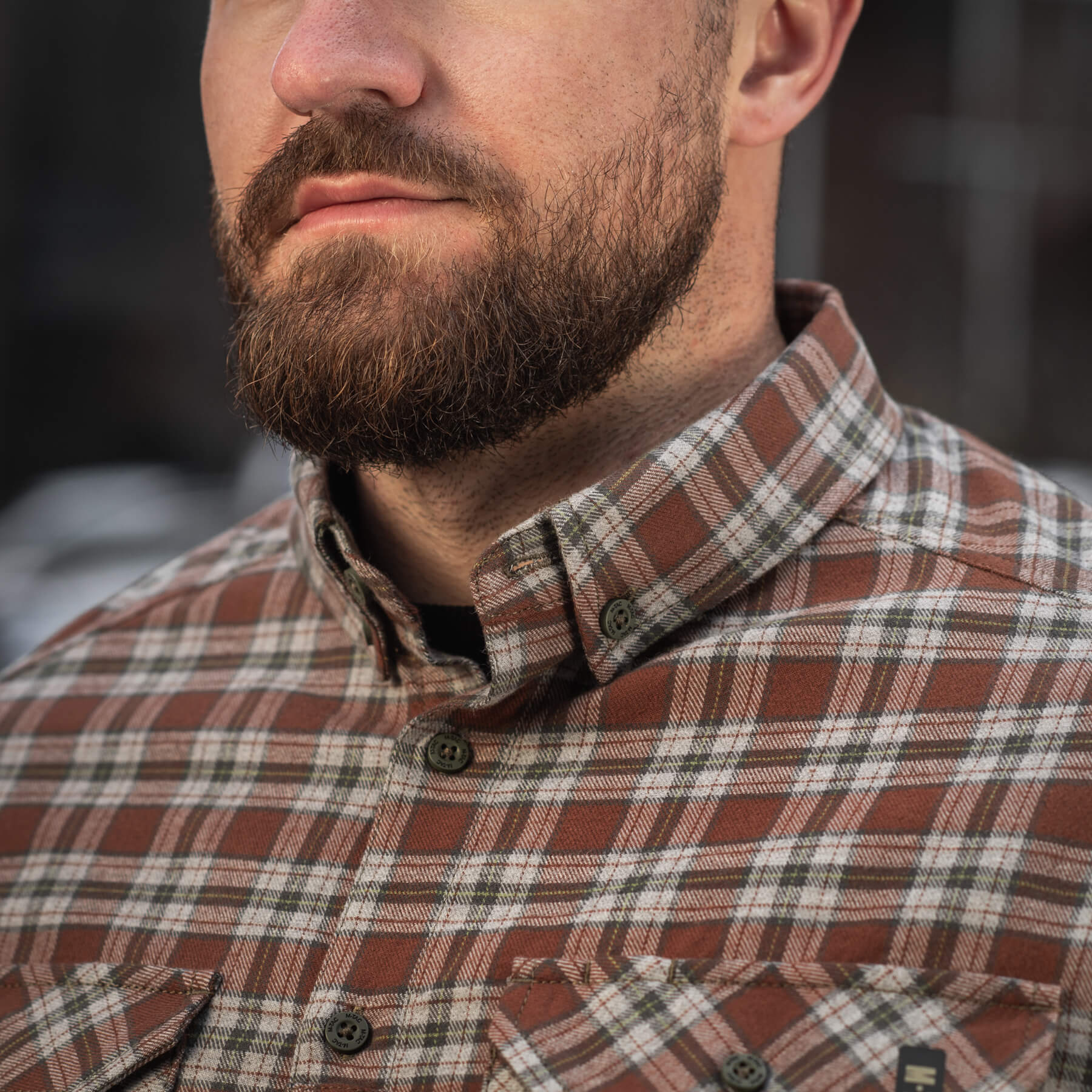 M-Tac рубашка Lumberjack Cotton Shirt Brown/Grey — 27