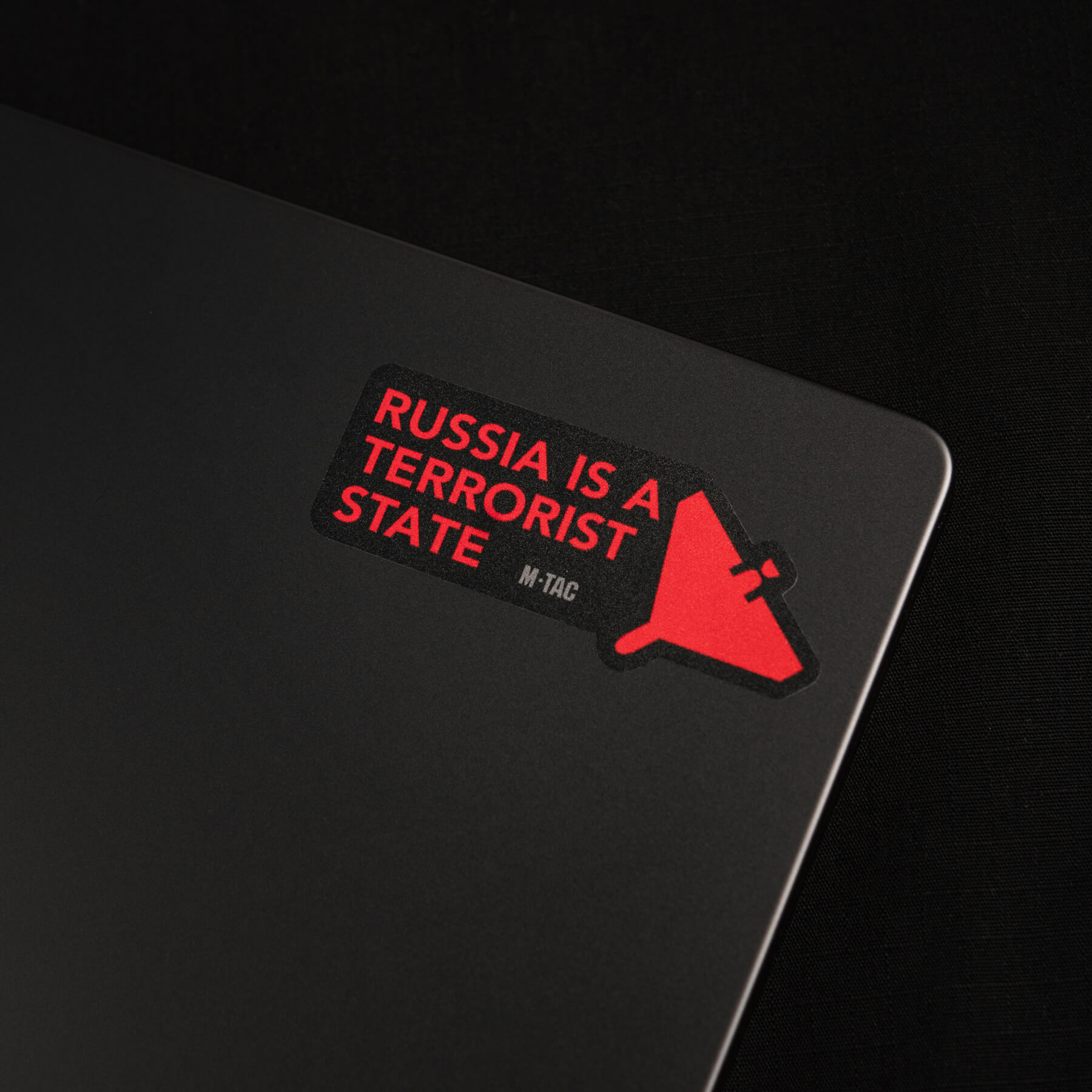 M-Tac наклейка russia is a terrorist state Small Black — 6