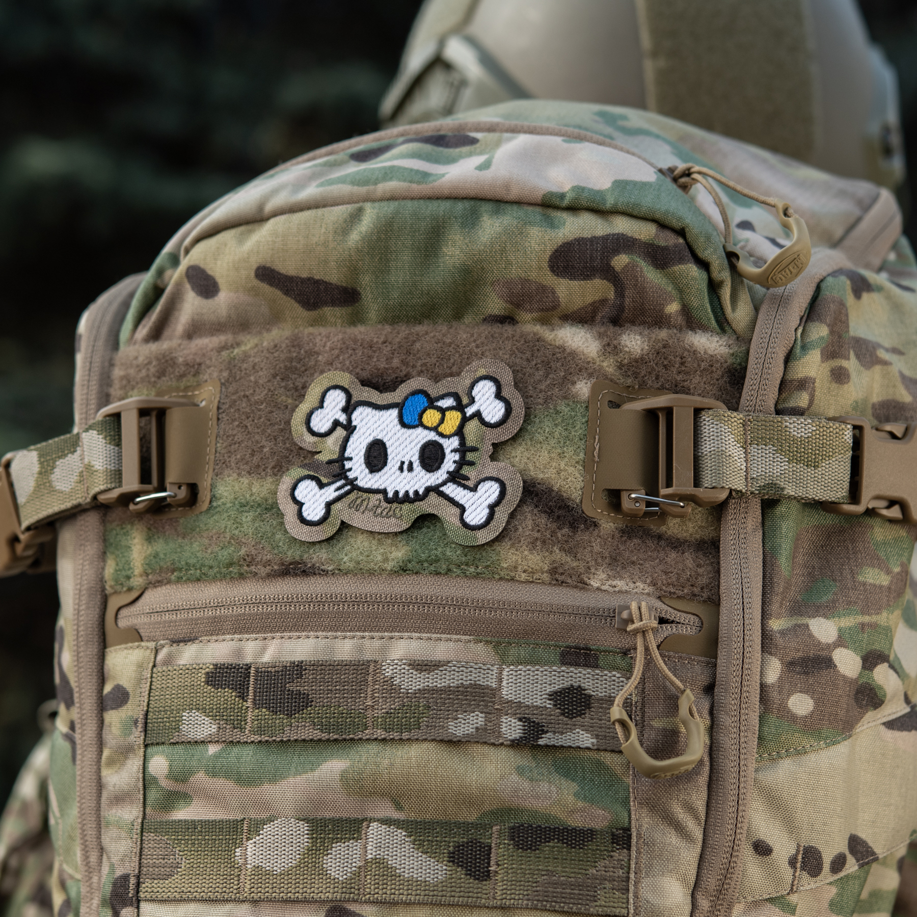 M-Tac нашивка KITTY (вышивка) White/Multicam — 12