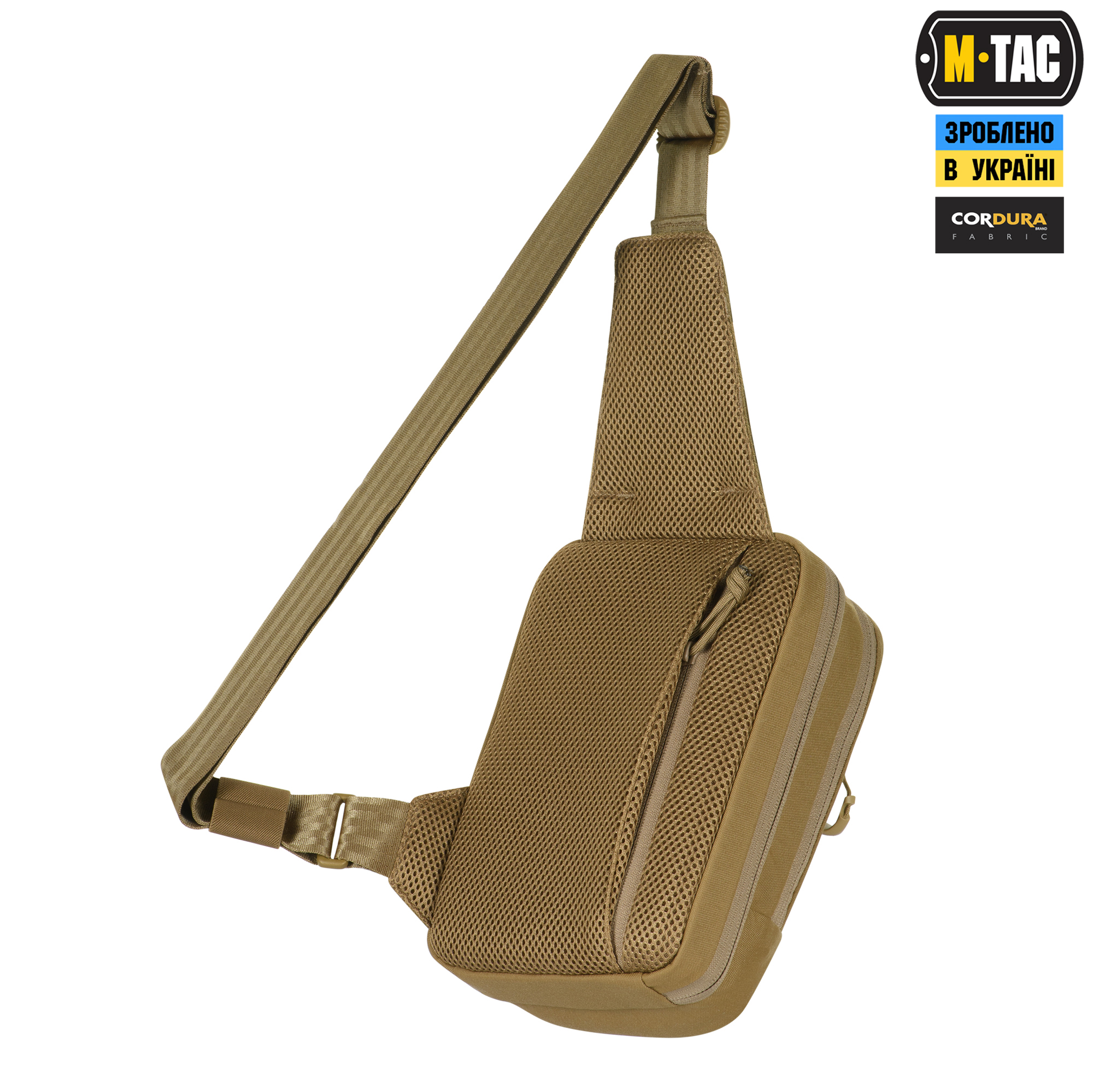 M-Tac сумка Sling Pistol Bag Elite Hex с липучкой Coyote — 3