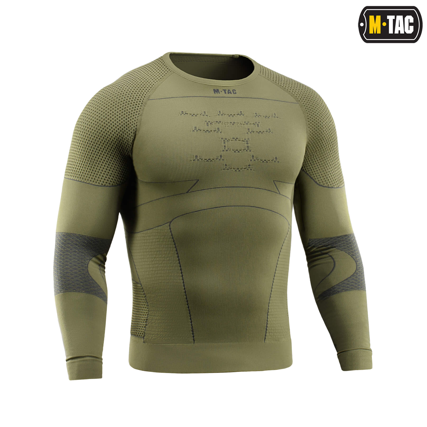 M-Tac терморубашка компрессионная Ranger Green/Dark Grey — 4