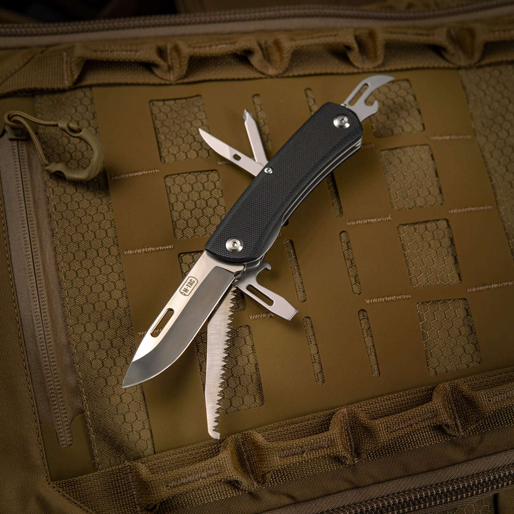 M-Tac нож складной Type 9 (6 инструментов) Black/Steel — 33
