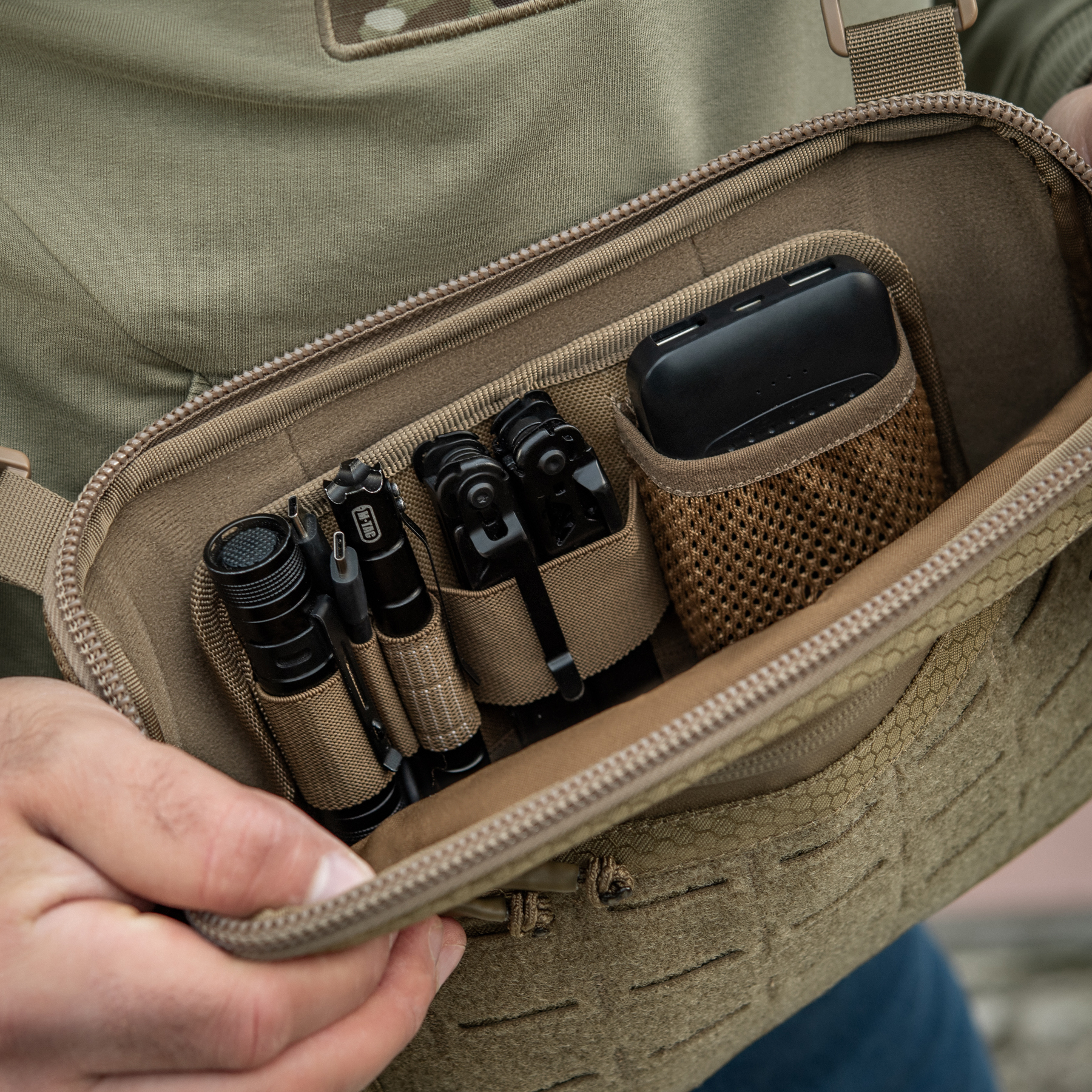 M-Tac сумка Admin Bag Medium Elite с липучкой Hex Coyote — 33