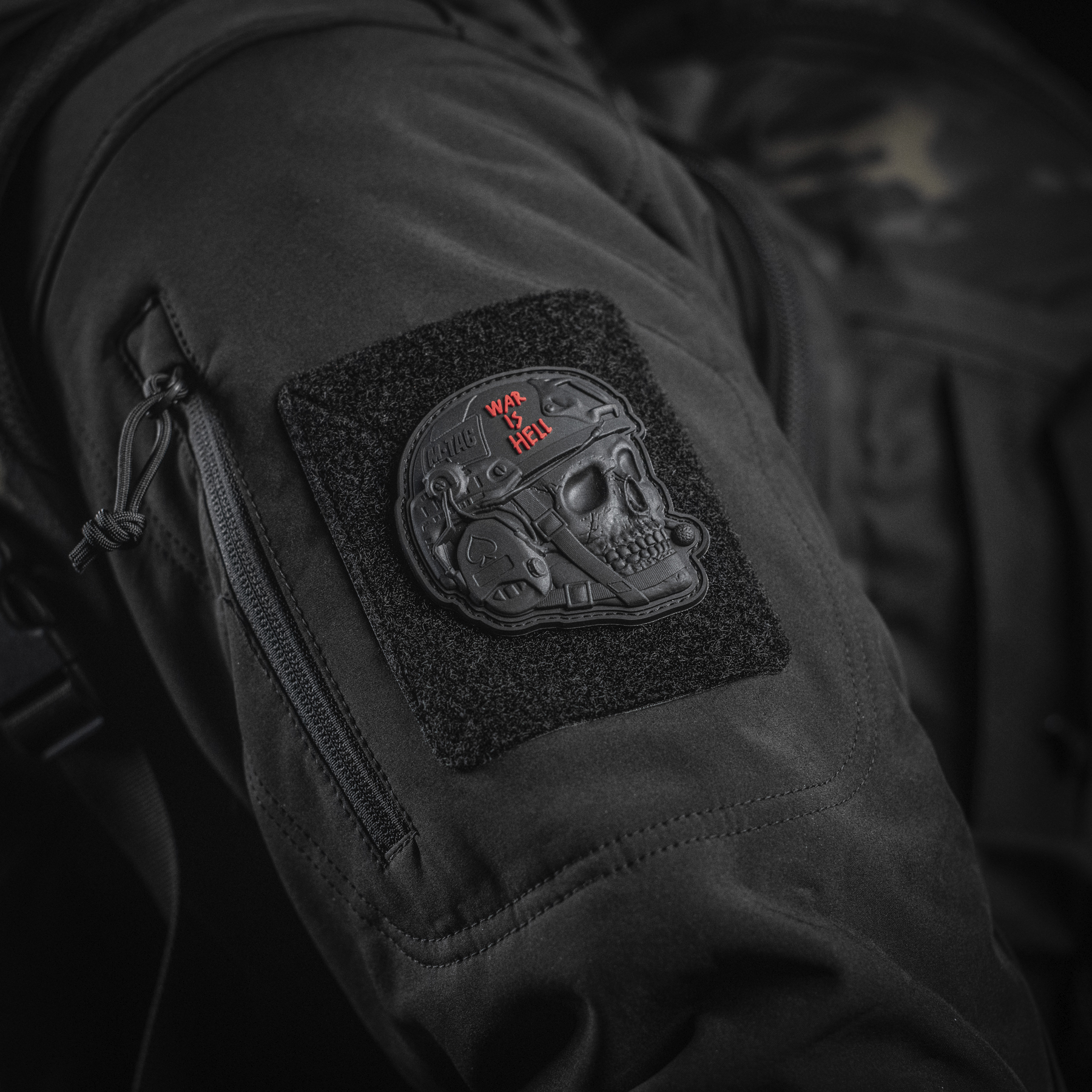 M-Tac нашивка War is Hell 3D PVC Black — 7