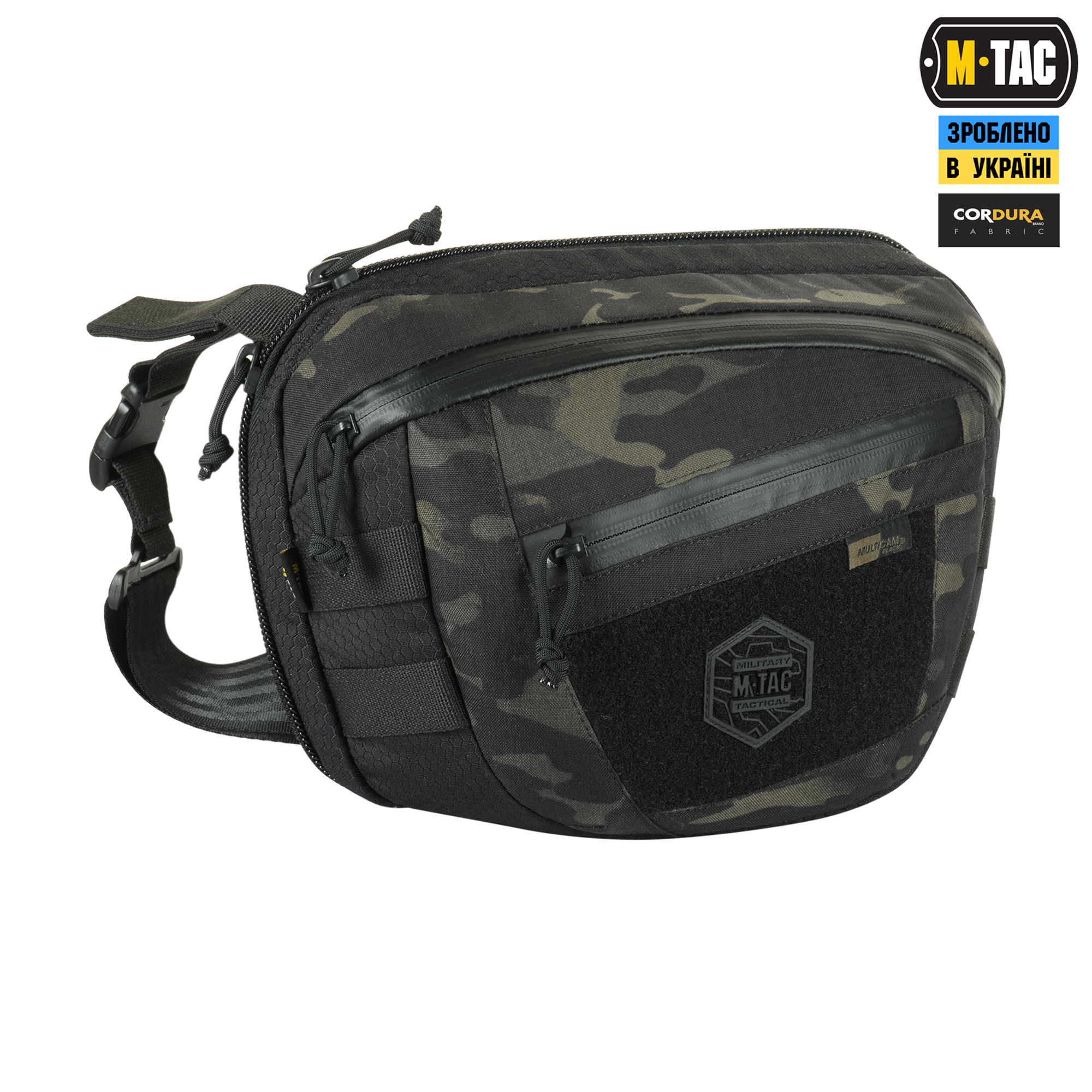 M-Tac сумка Sphaera Hex Hardsling Bag Large с липучкой Elite Multicam Black/Black — 4
