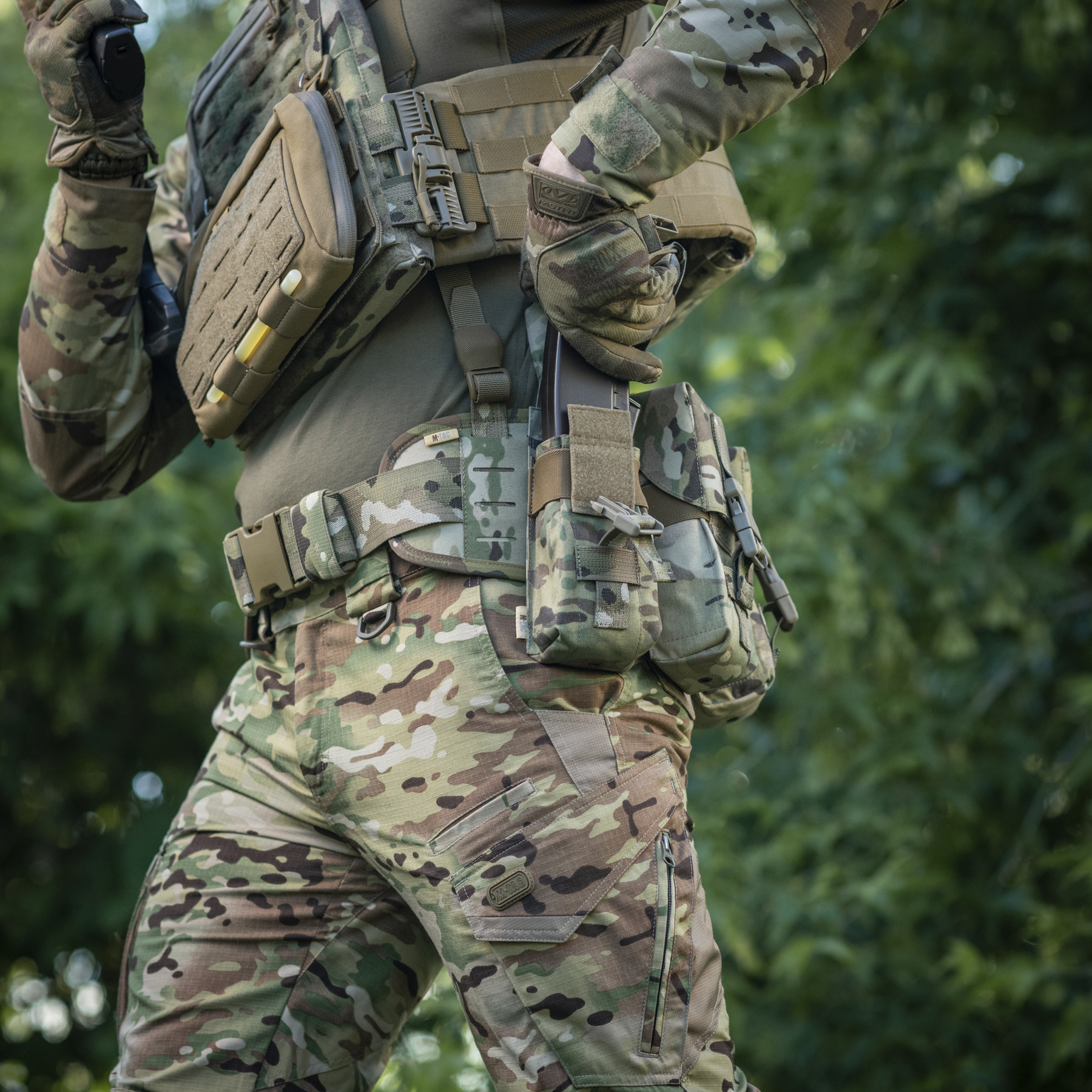 M-Tac подсумок на два магазина закрытый Fastex Multicam — 23