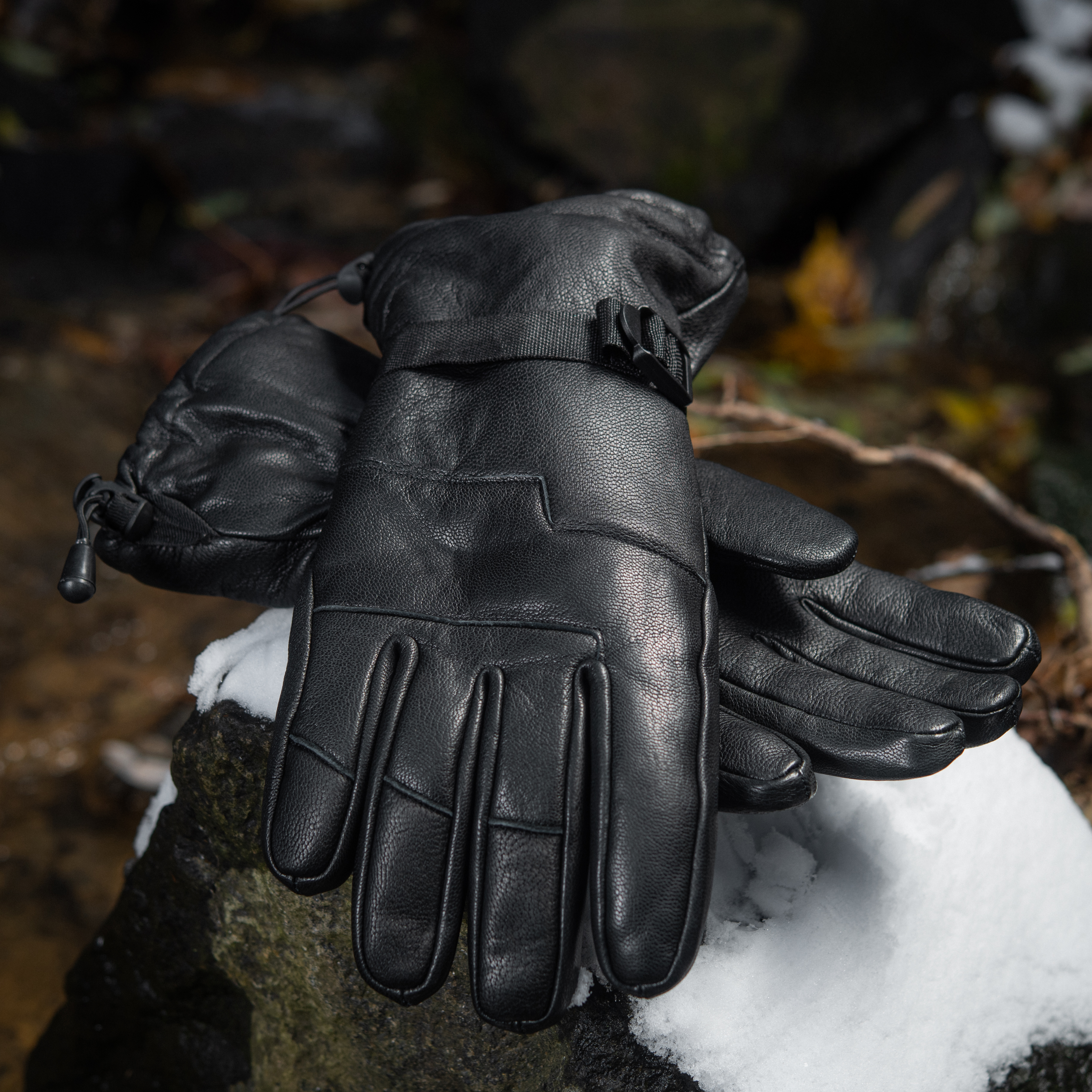 M-Tac перчатки зимние кожаные Black — 12