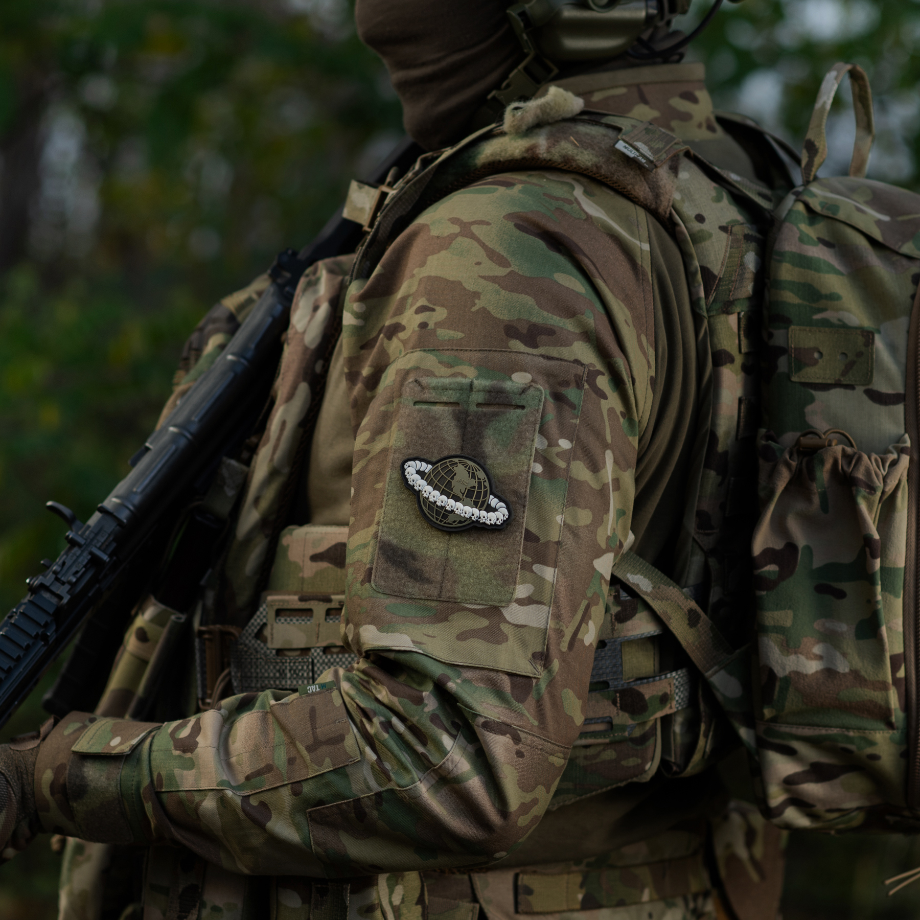 M-Tac нашивка Planet PVC Olive — 17