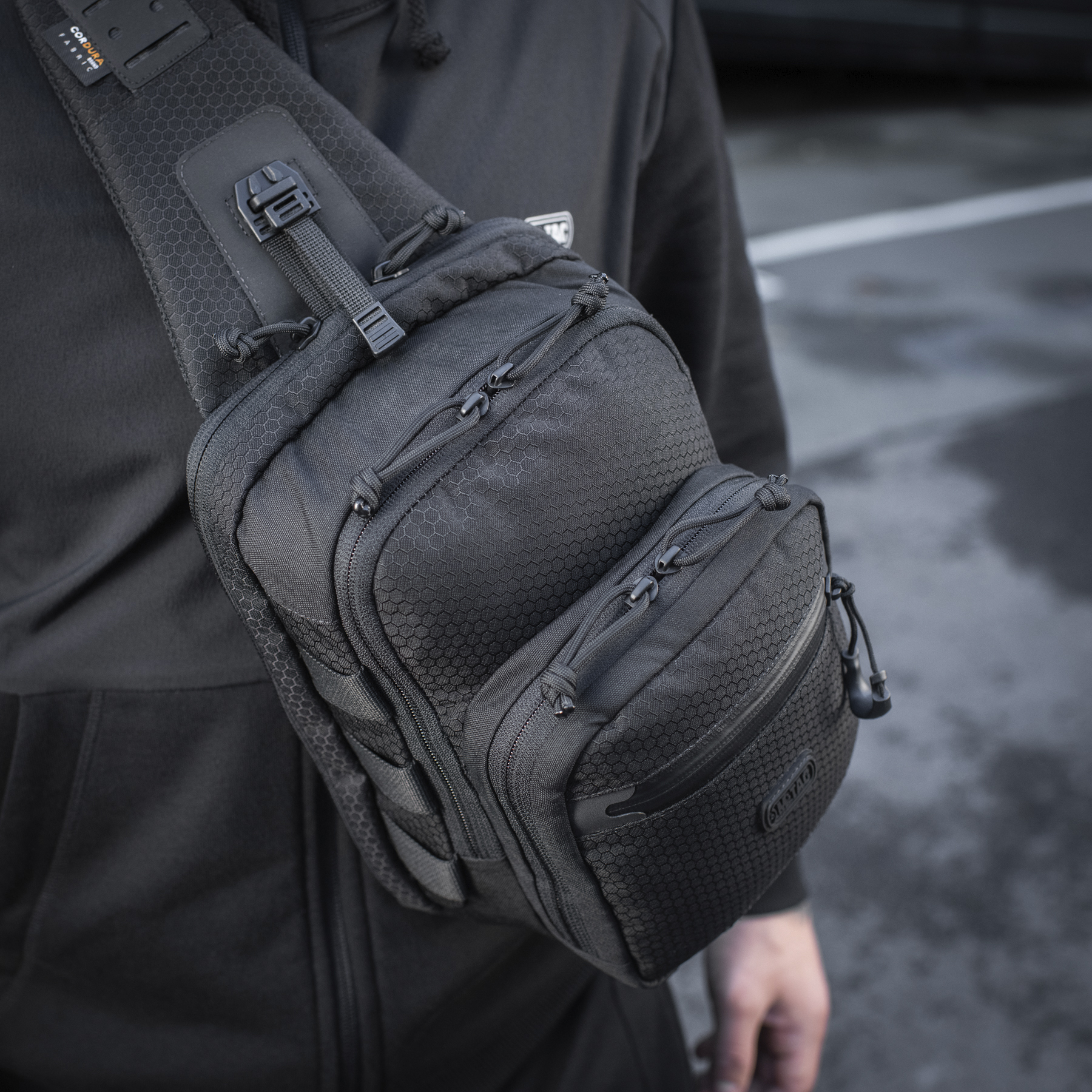 M-Tac сумка Cross Bag Slim Elite Hex Black — 13
