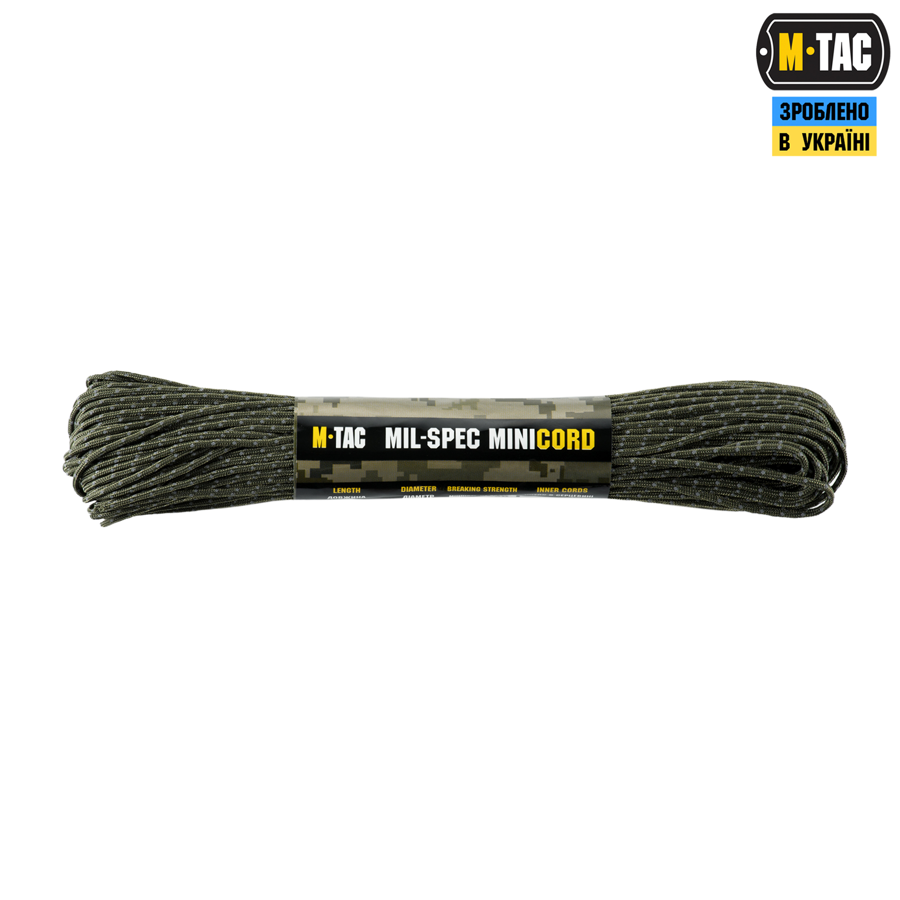 M-Tac паракорд Minicord Mil-Spec 30m Ranger Green Reflective — 2