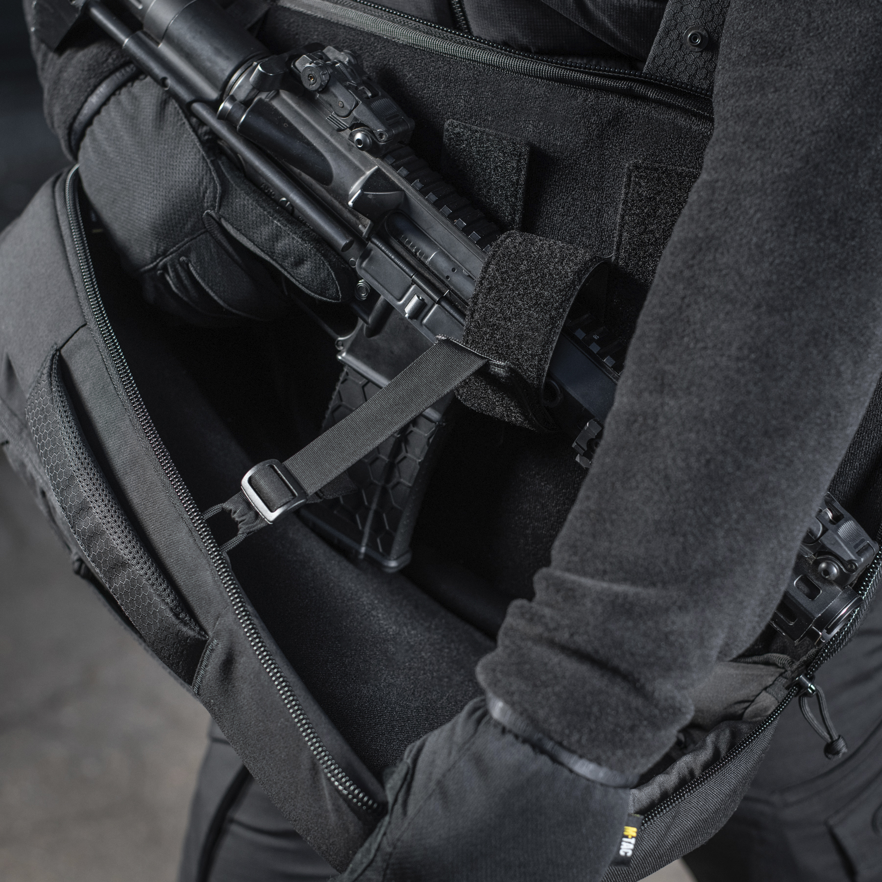 M-Tac рюкзак однолямочный Agent Elite Hex Black — 19