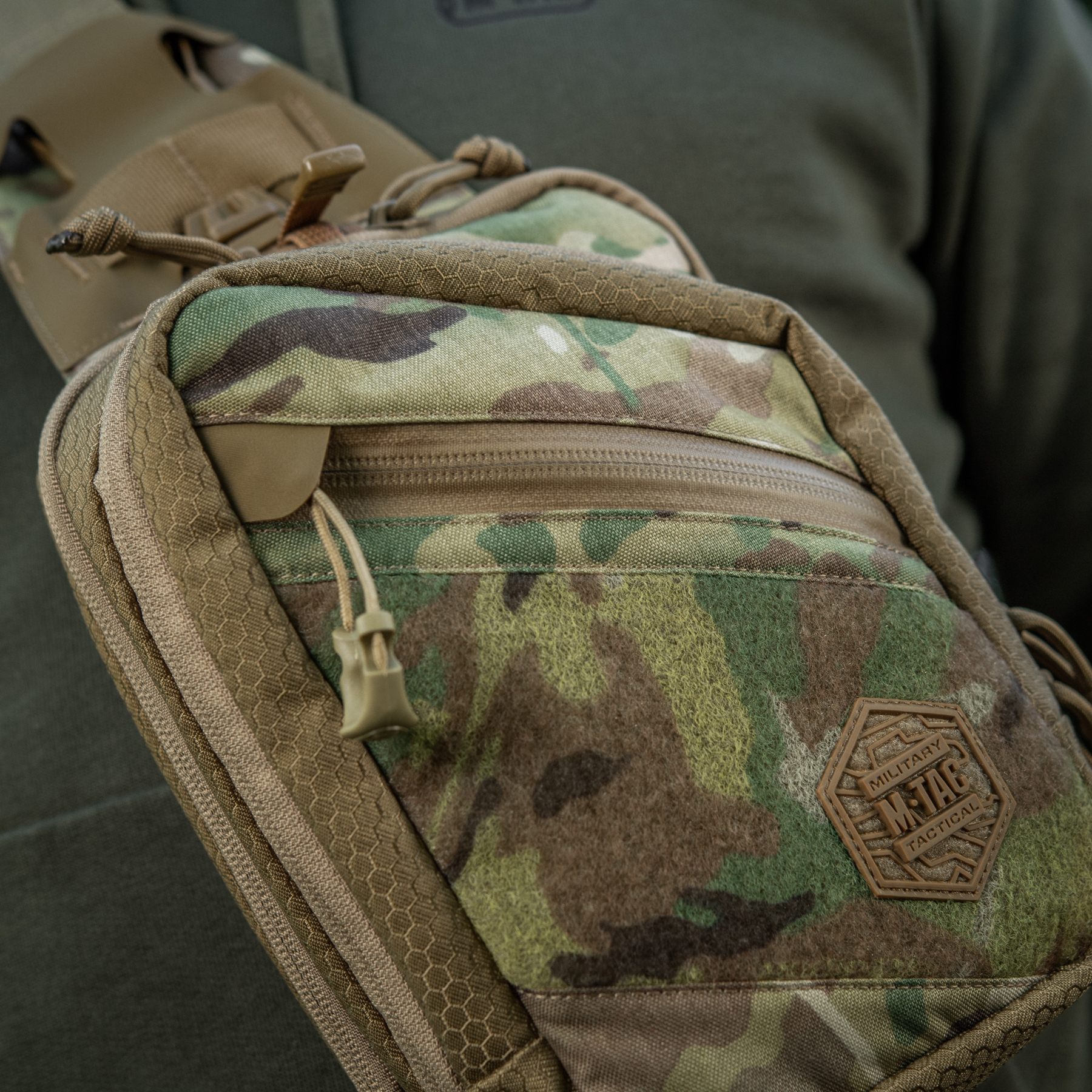 M-Tac сумка Sling Pistol Bag Elite Hex с липучкой Multicam/Coyote — 11
