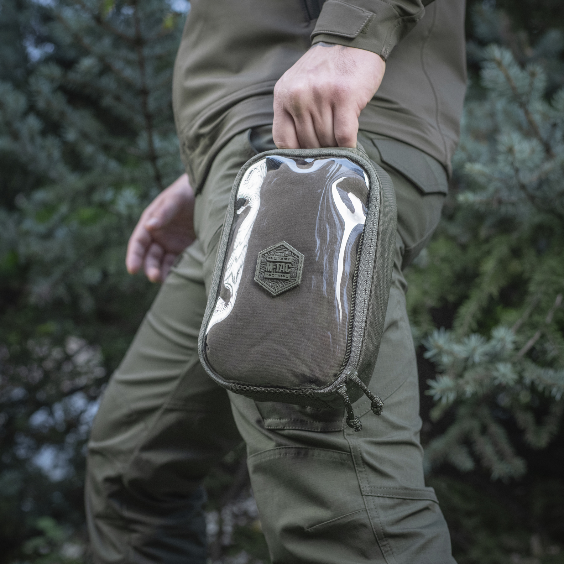 M-Tac органайзер утилитарный прозрачный Elite Small Gen.II Ranger Green — 9
