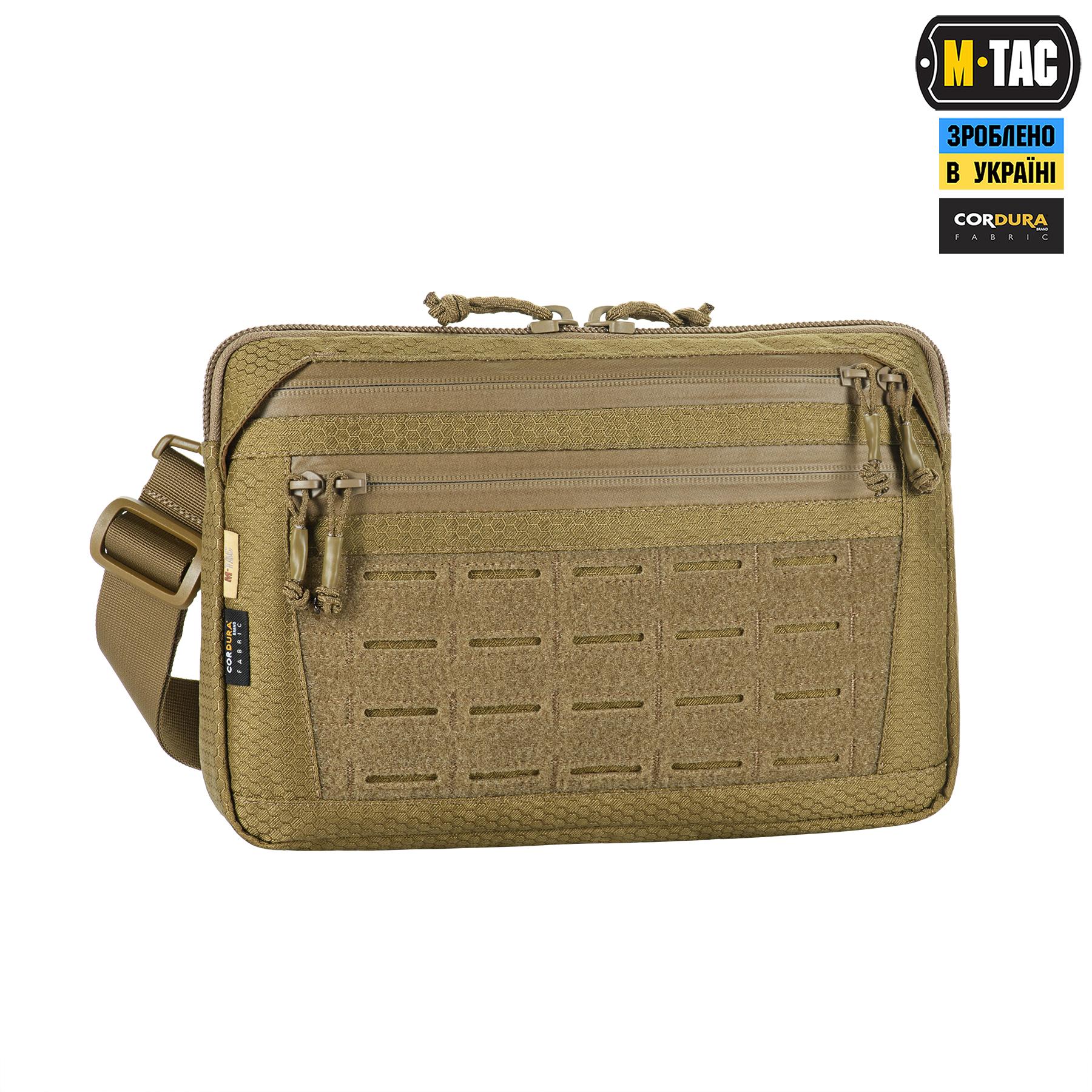 M-Tac сумка Admin Bag Medium Elite с липучкой Hex Coyote — 4