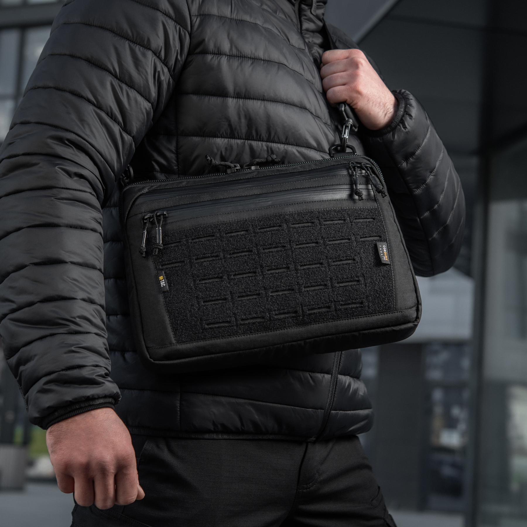M-Tac сумка Admin Bag Large Elite с липучкой Black — 15