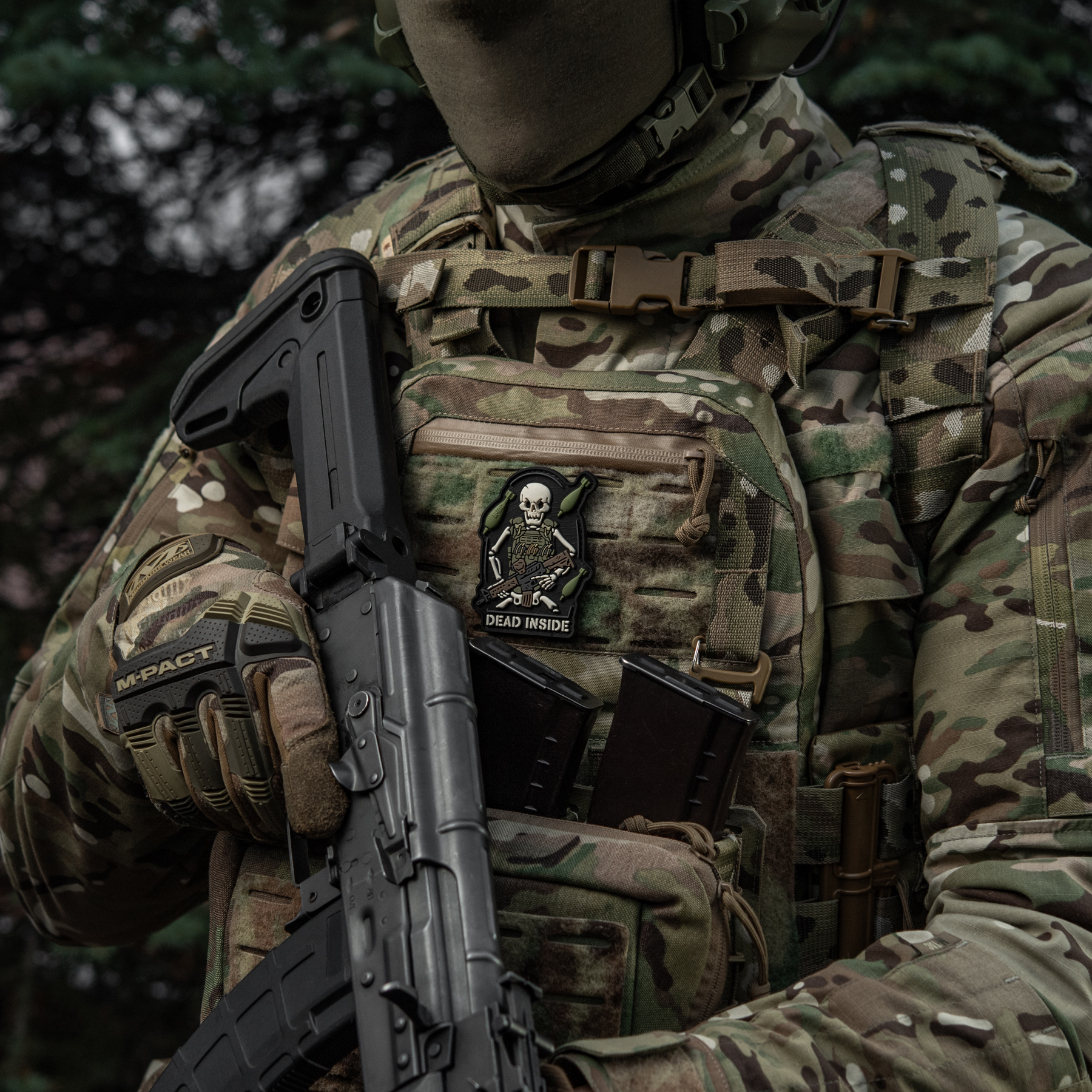 M-Tac нашивка Dead Inside Black/Olive — 3