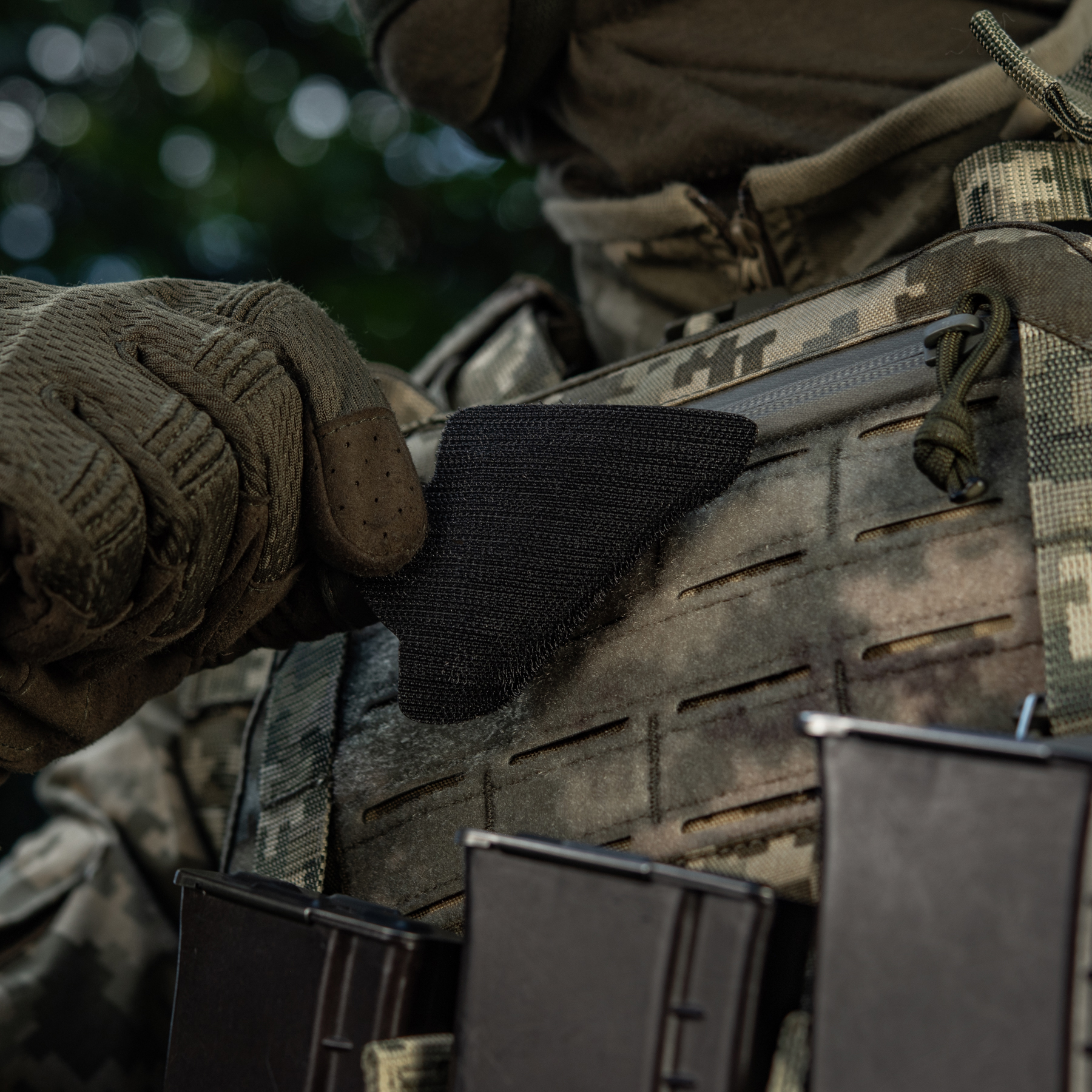M-Tac нашивка Тризуб Чорнобривці (вишивка) Ranger Green — 9