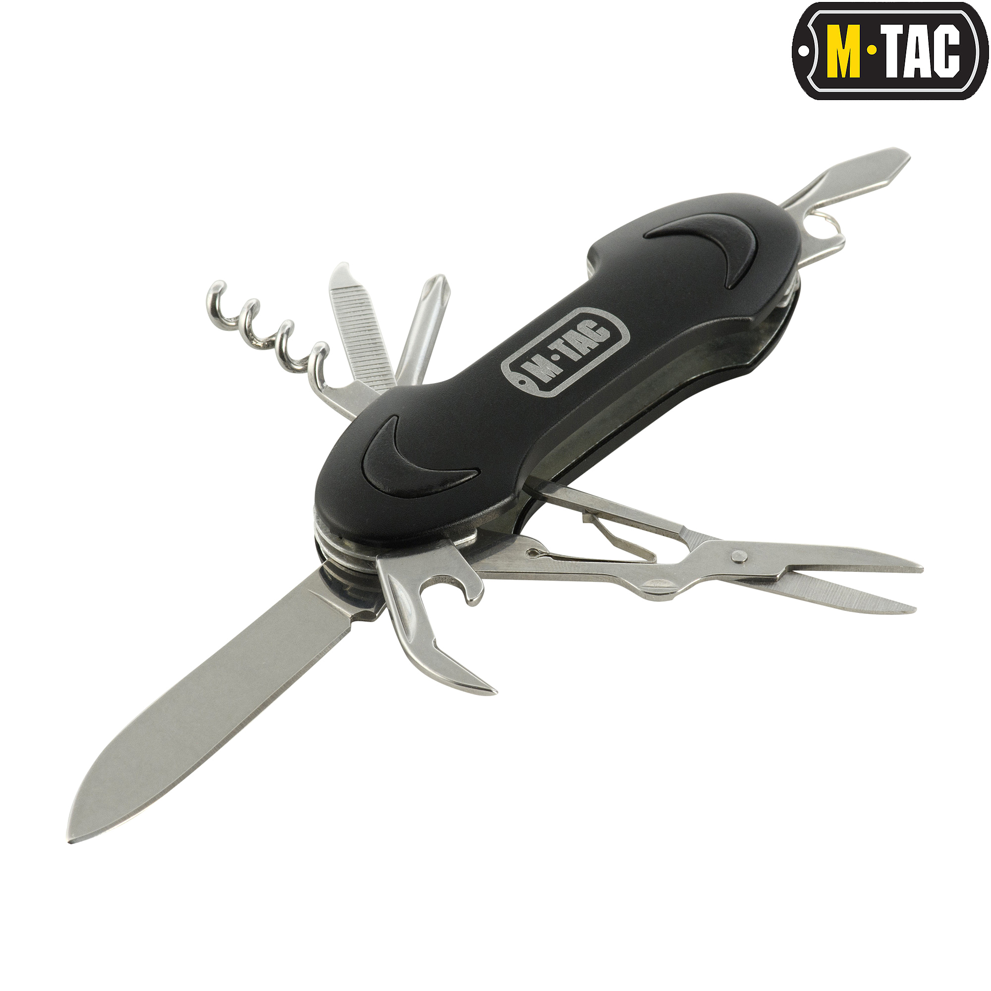 M-Tac нож складной Type 2 малый (7 инструментов) Black/Steel — 2